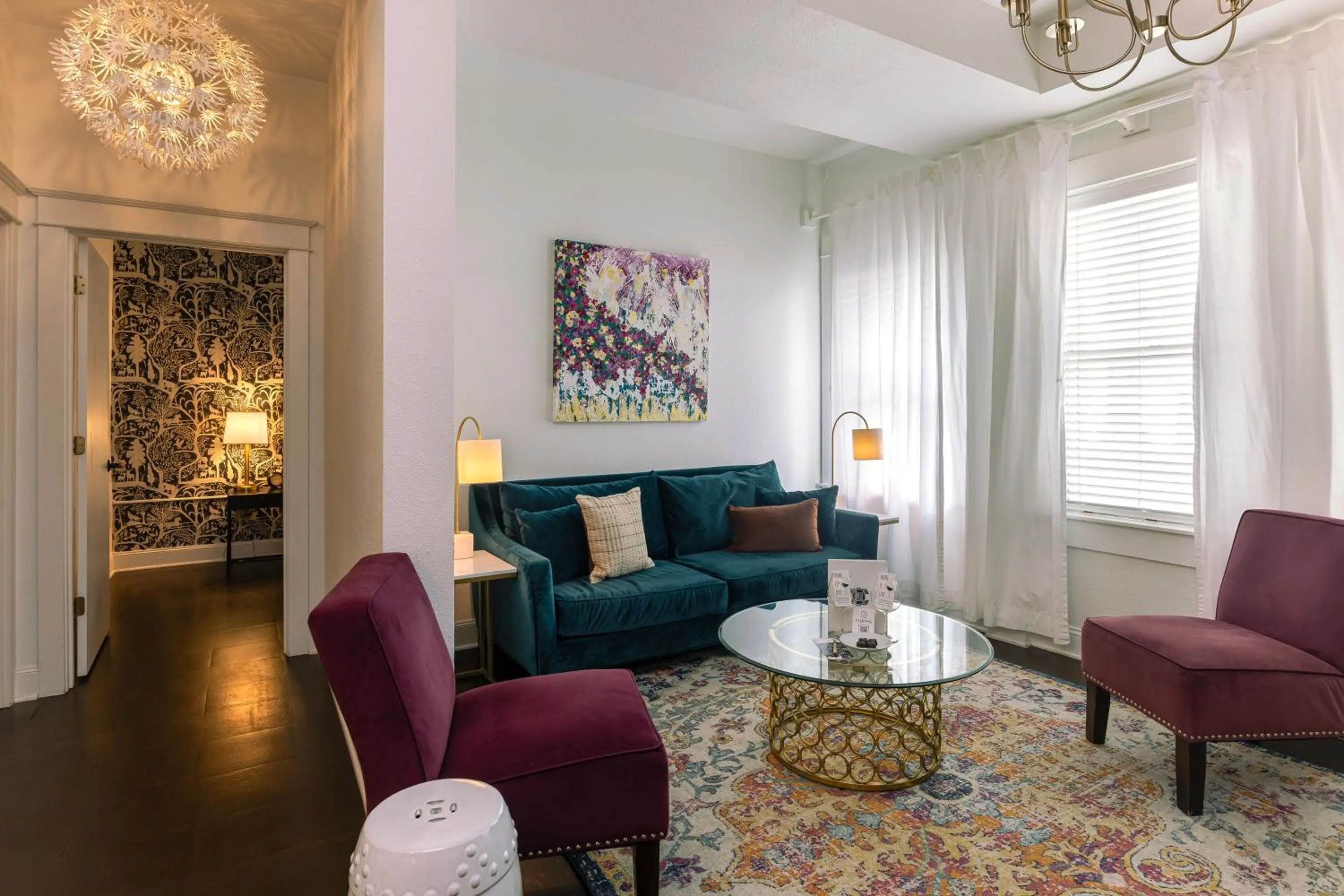 Living room in 3rd Street Flats