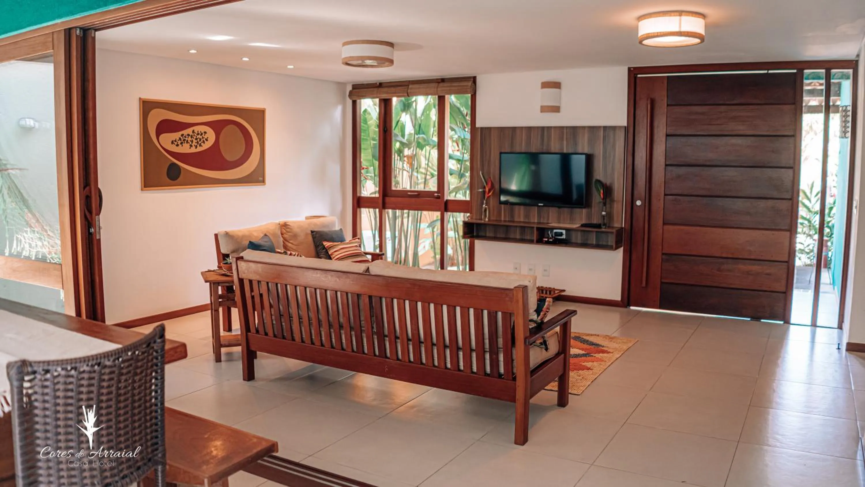 Living room in Cores do Arraial Residence Hotel
