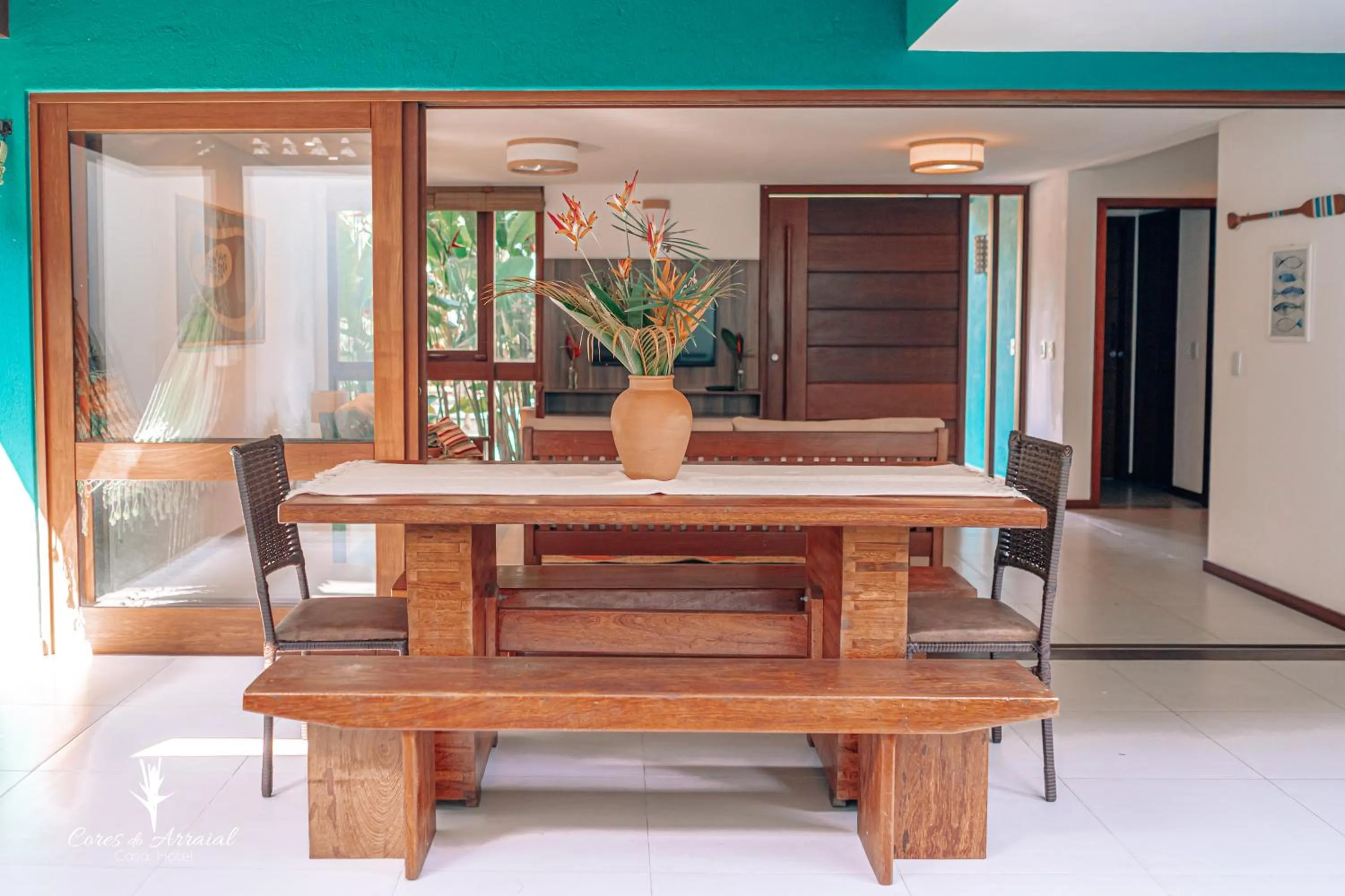 Patio in Cores do Arraial Residence Hotel