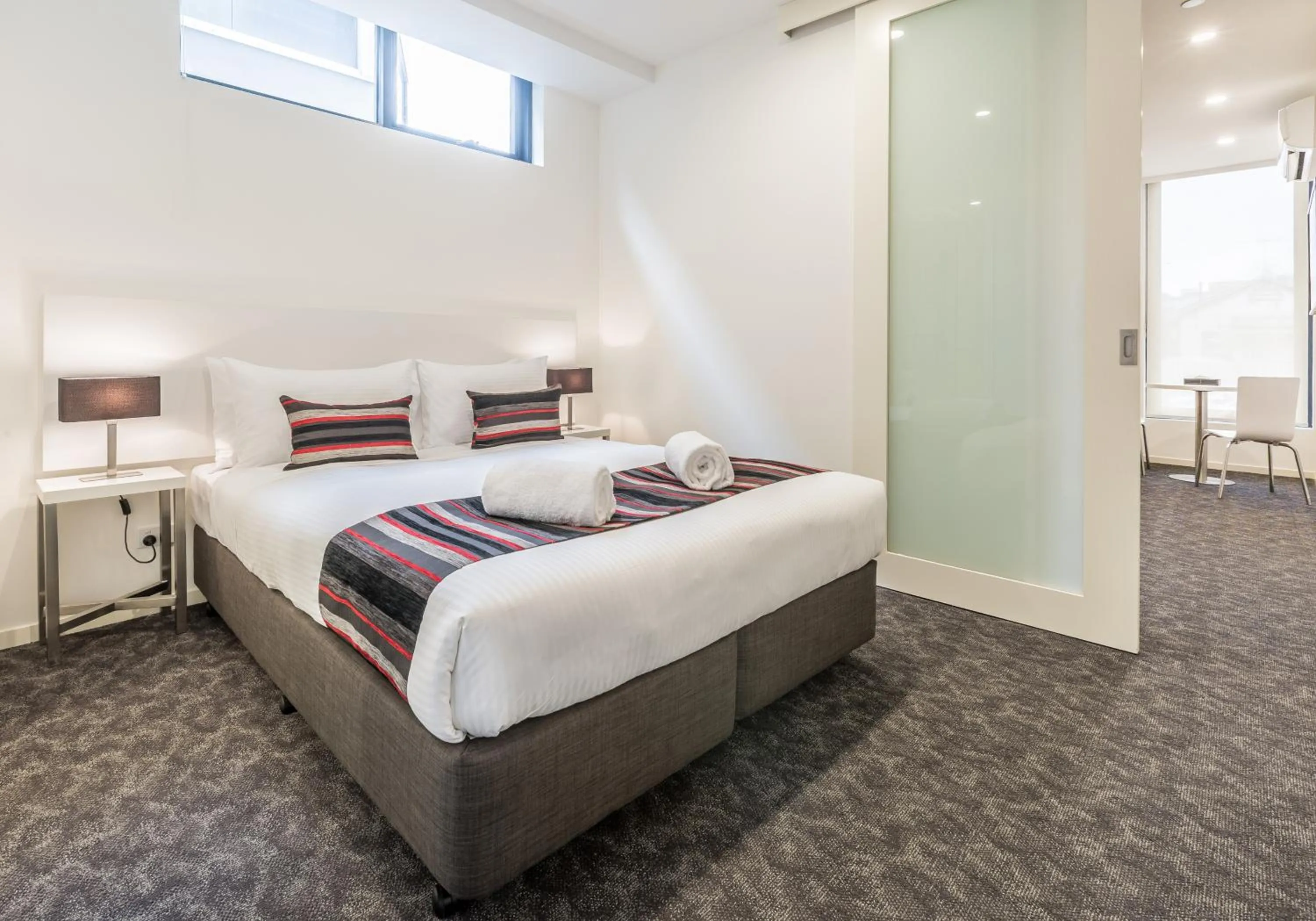 Bed in Comfort Apartments Box Hill