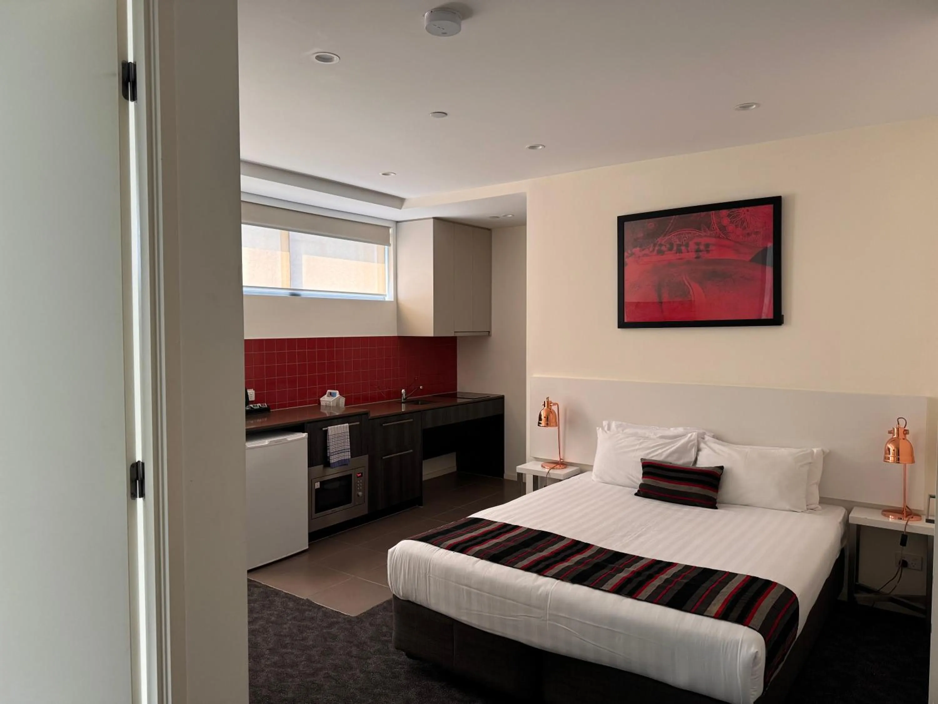 Bed in Comfort Apartments Box Hill