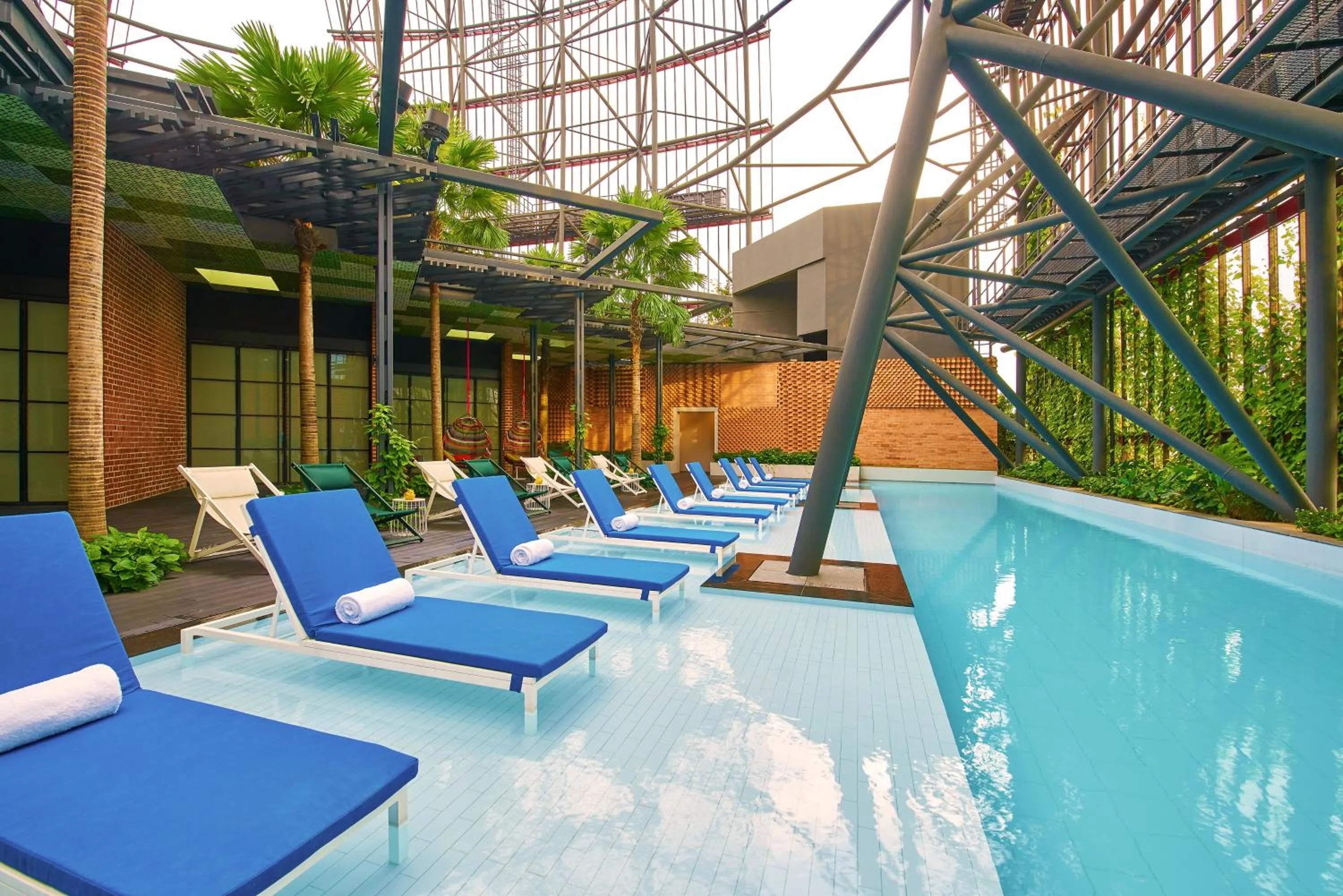 Swimming pool in Oasia Hotel Downtown, Singapore by Far East Hospitality