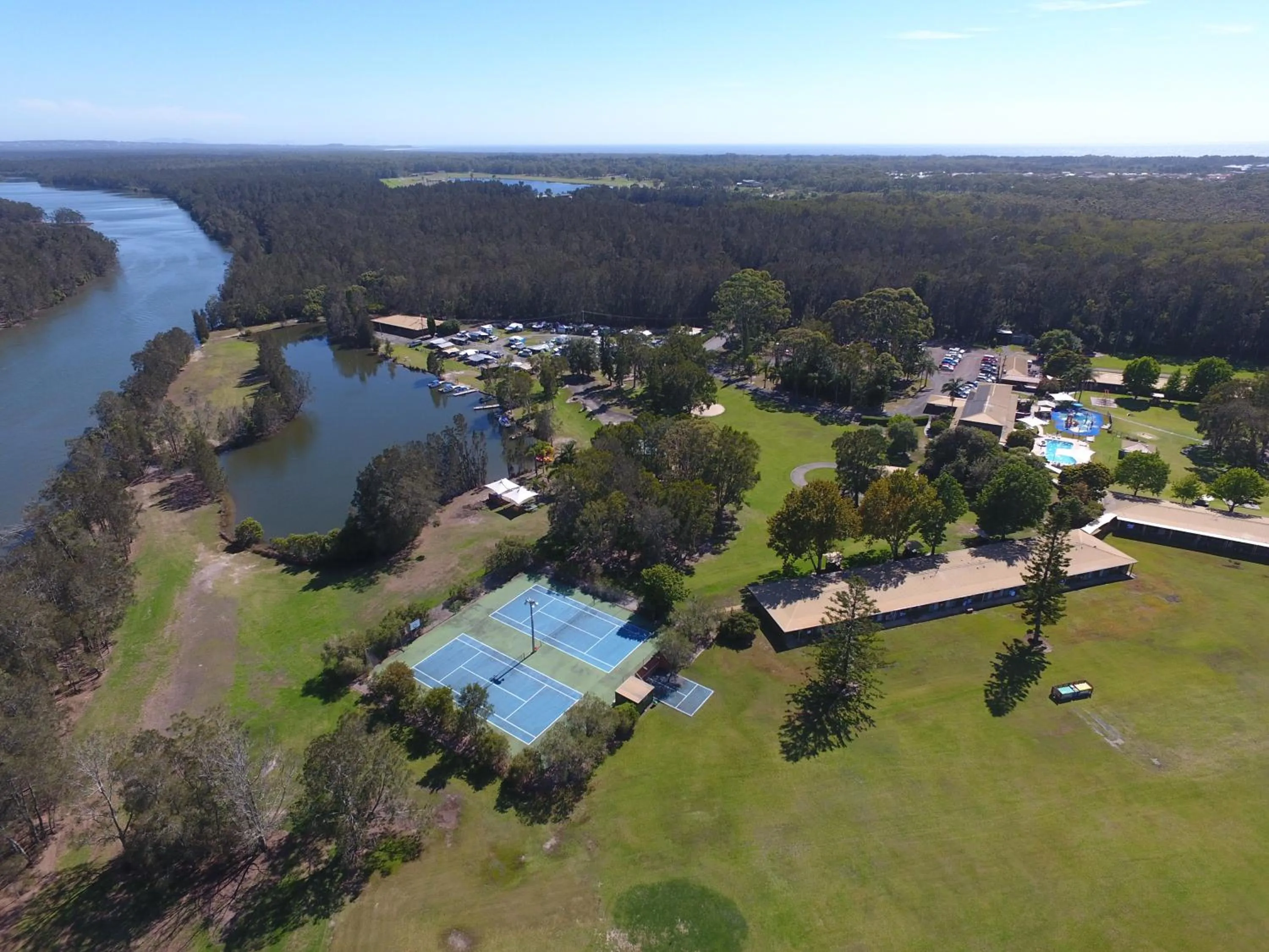 Bird's eye view in Tuncurry Lakes Resort