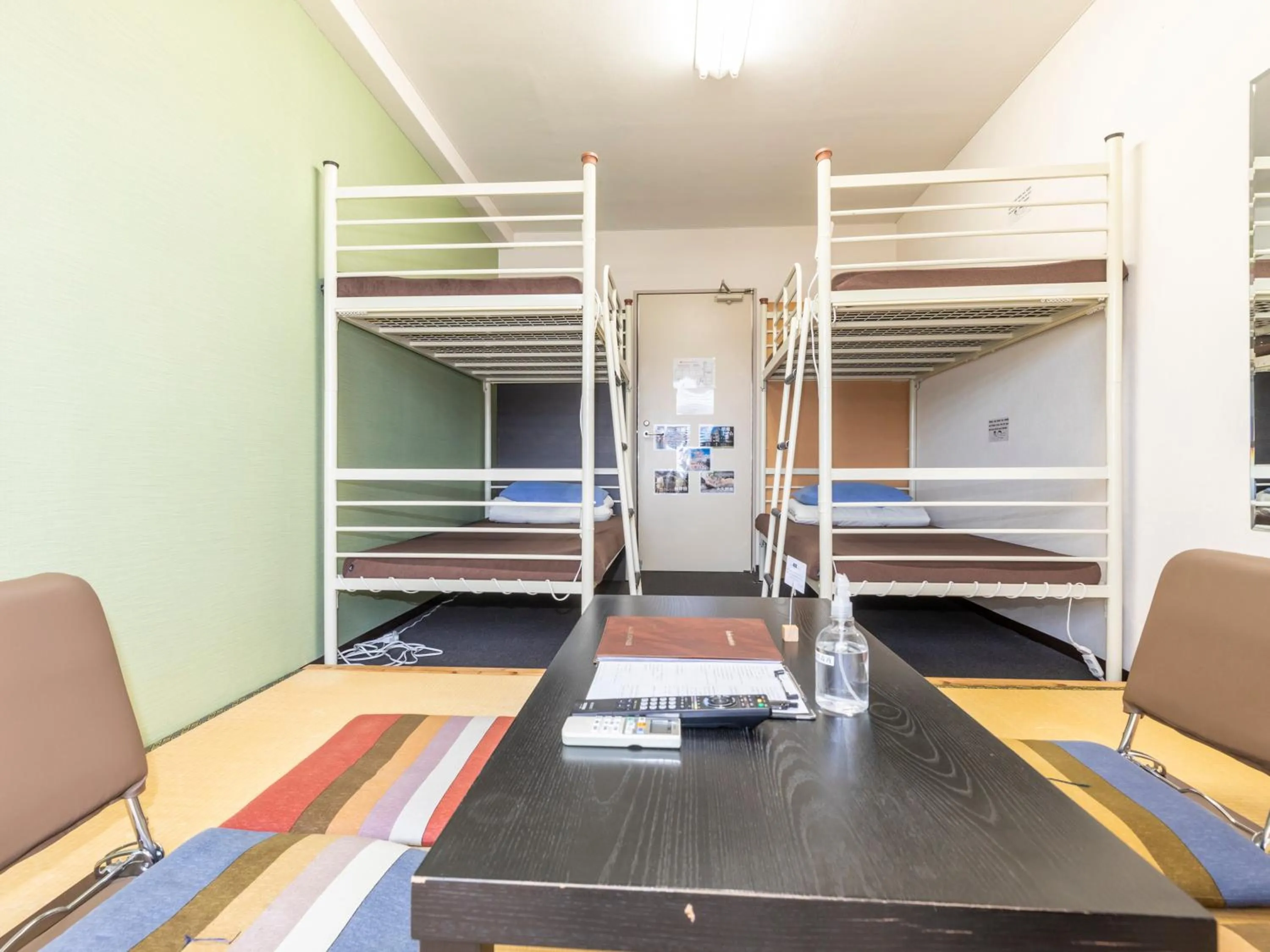 Seating area in Omotenashi Hostel Miyajima