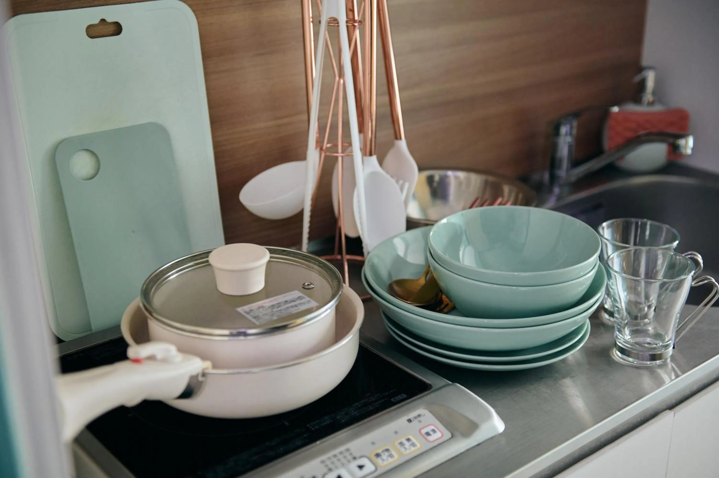 Kitchen or kitchenette in Hotel She, Kyoto