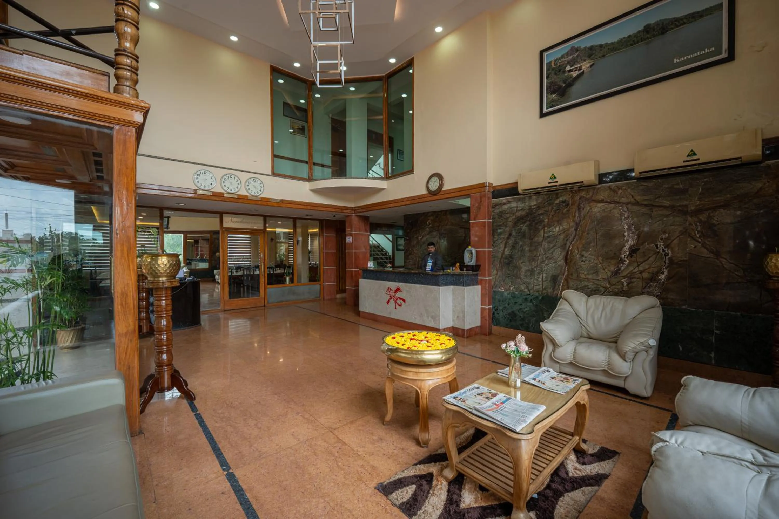 Seating area in Hotel Presidency Kempegowda International Airport Bangalore