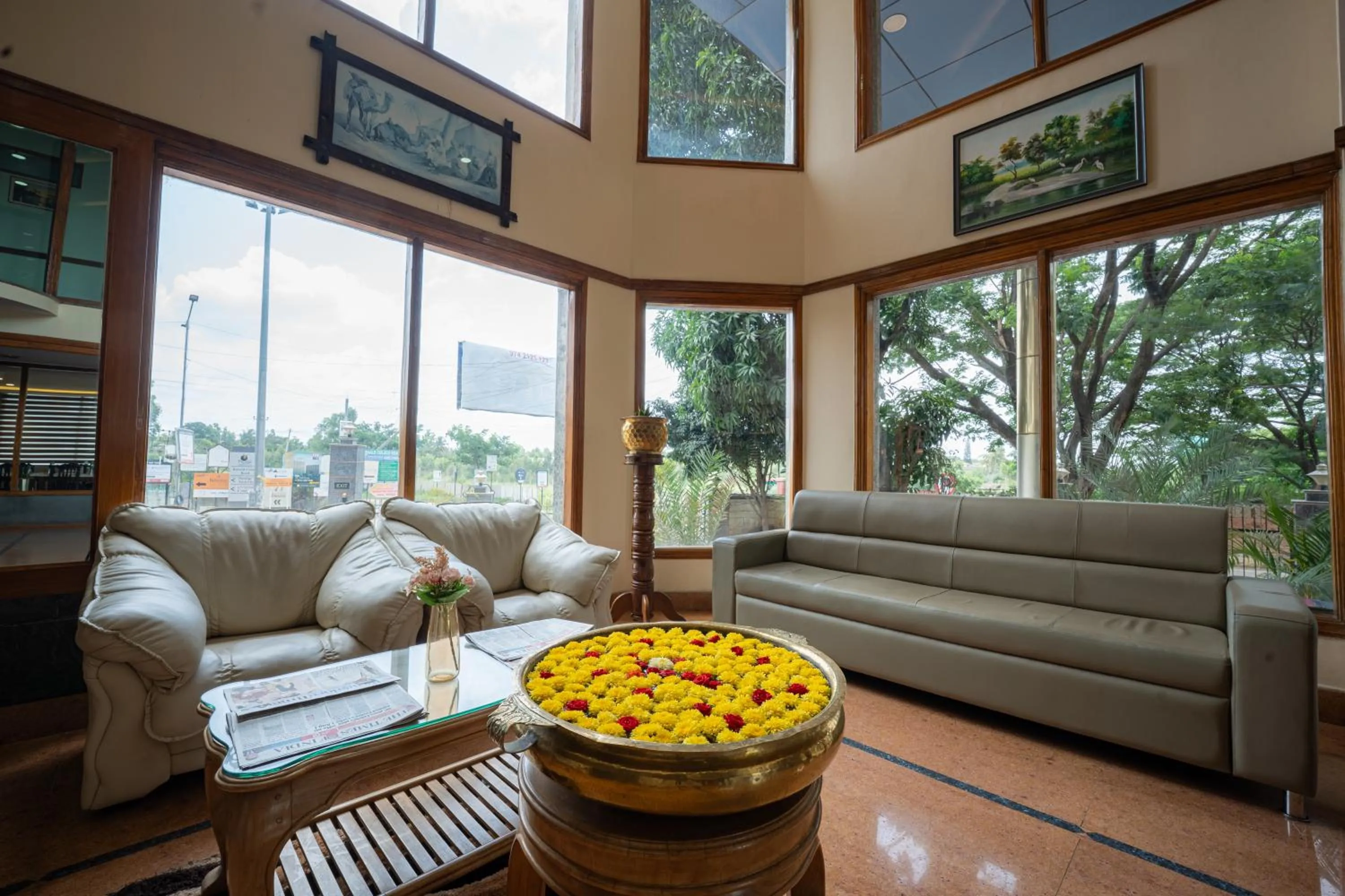 Seating area in Hotel Presidency Kempegowda International Airport Bangalore