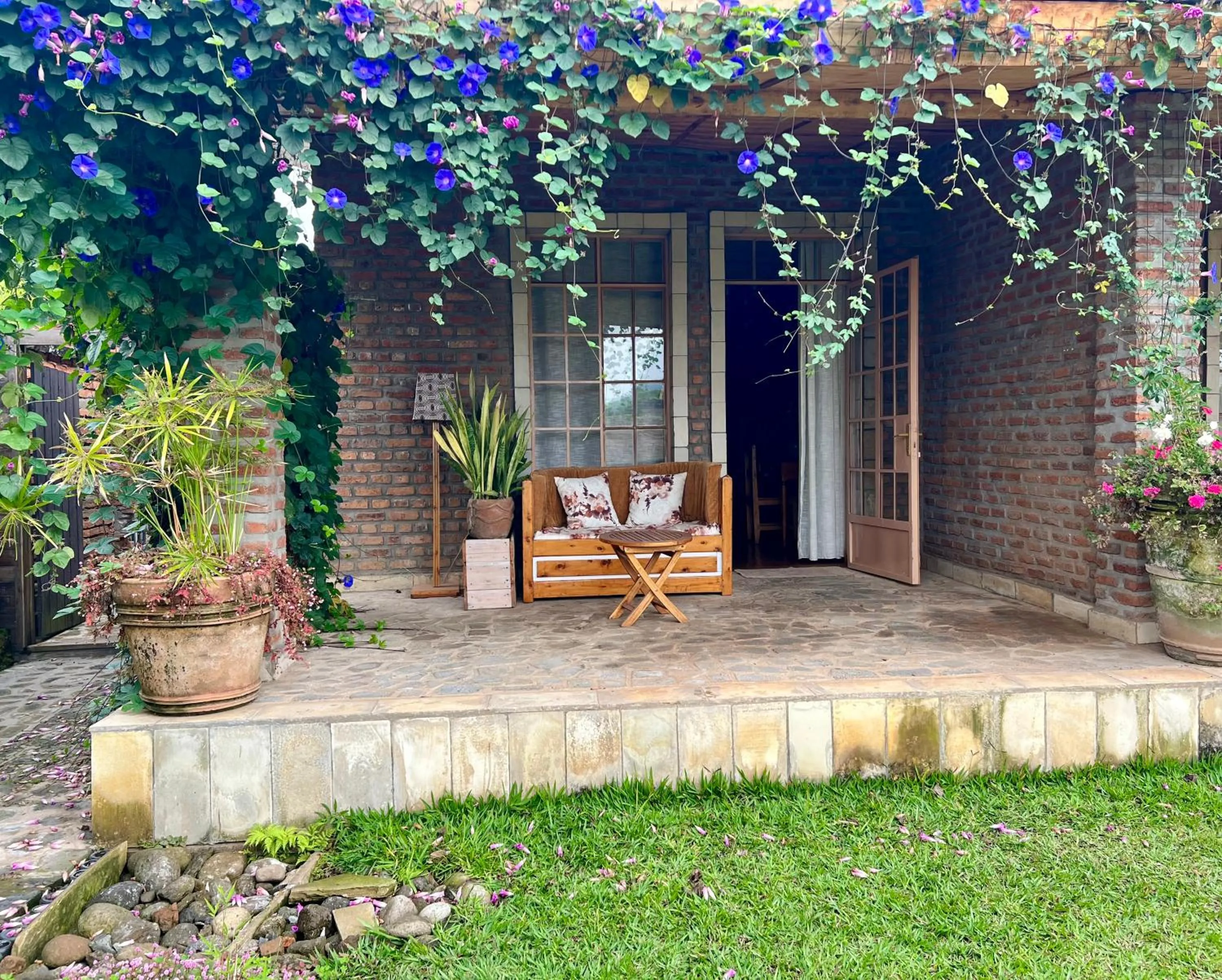 Garden view in La Locanda