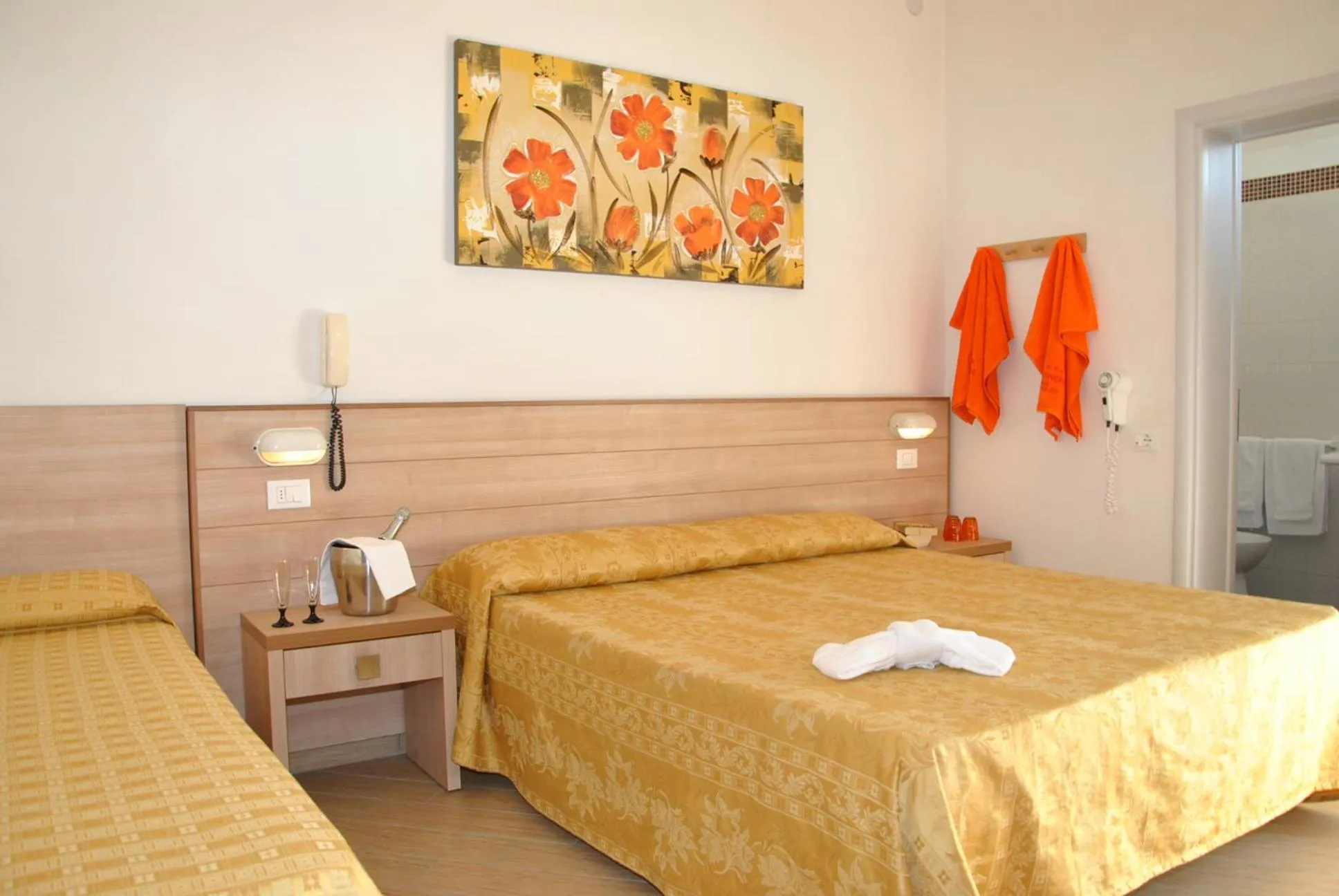 Bed in Hotel La Capinera