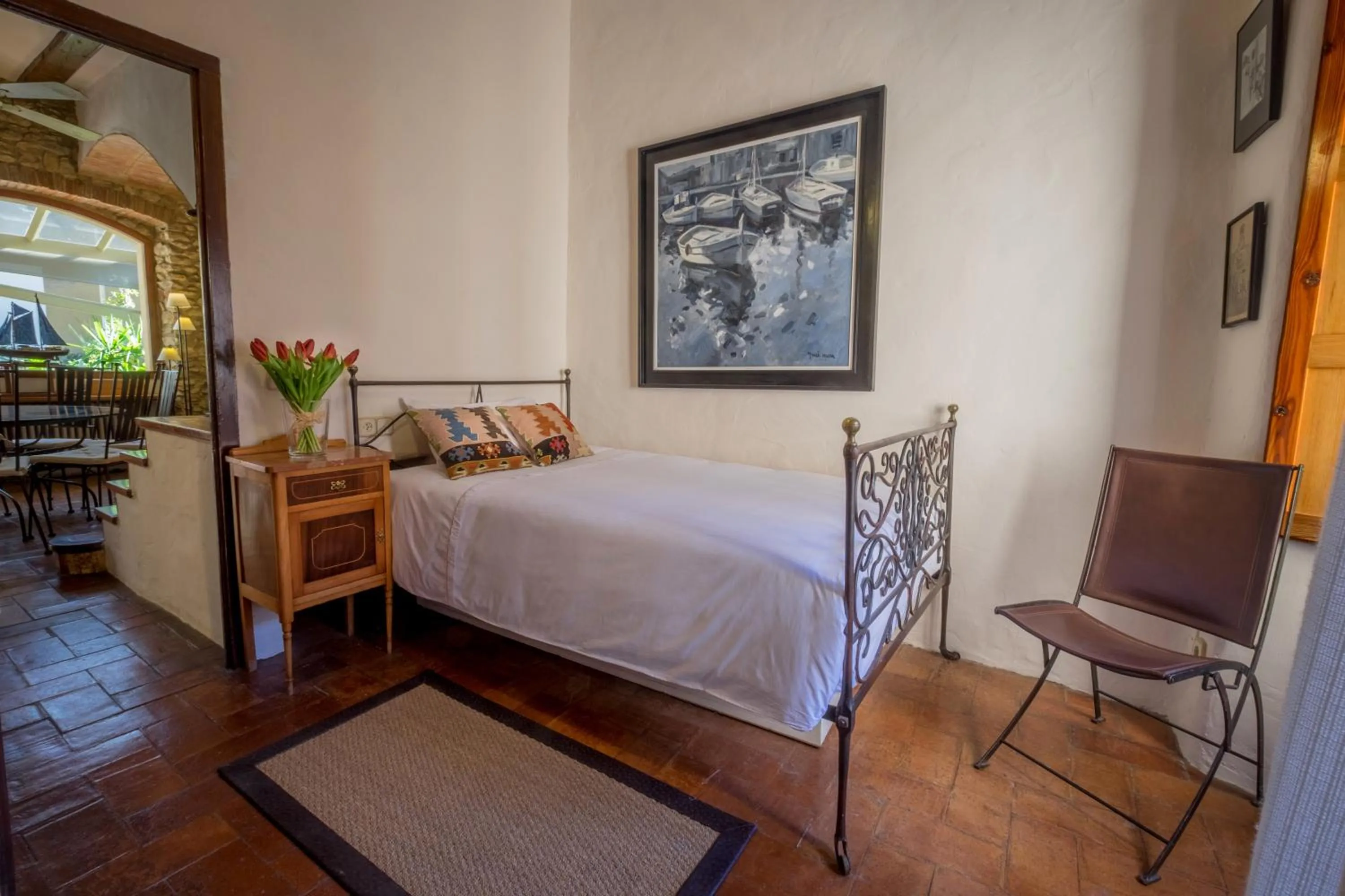 Bed in Can Felip Apartments