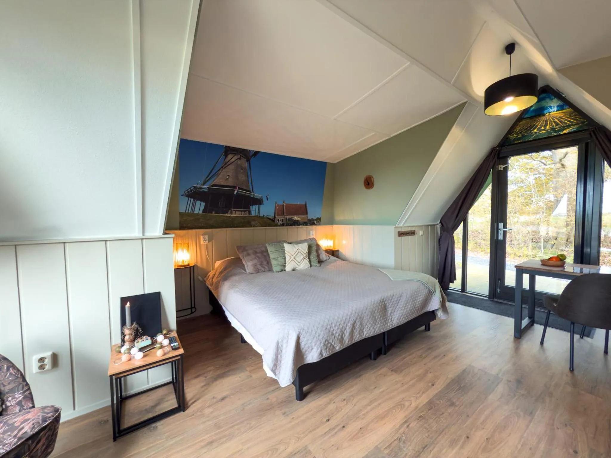Bed in Hotelhuisjes Medemblik