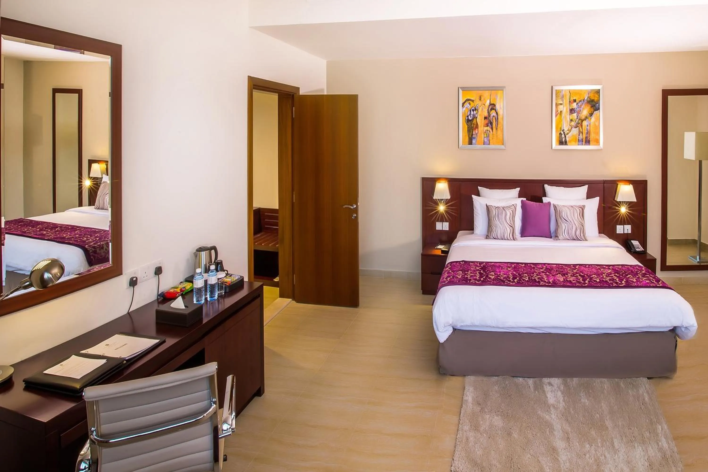 Bed in V Hotel Fujairah