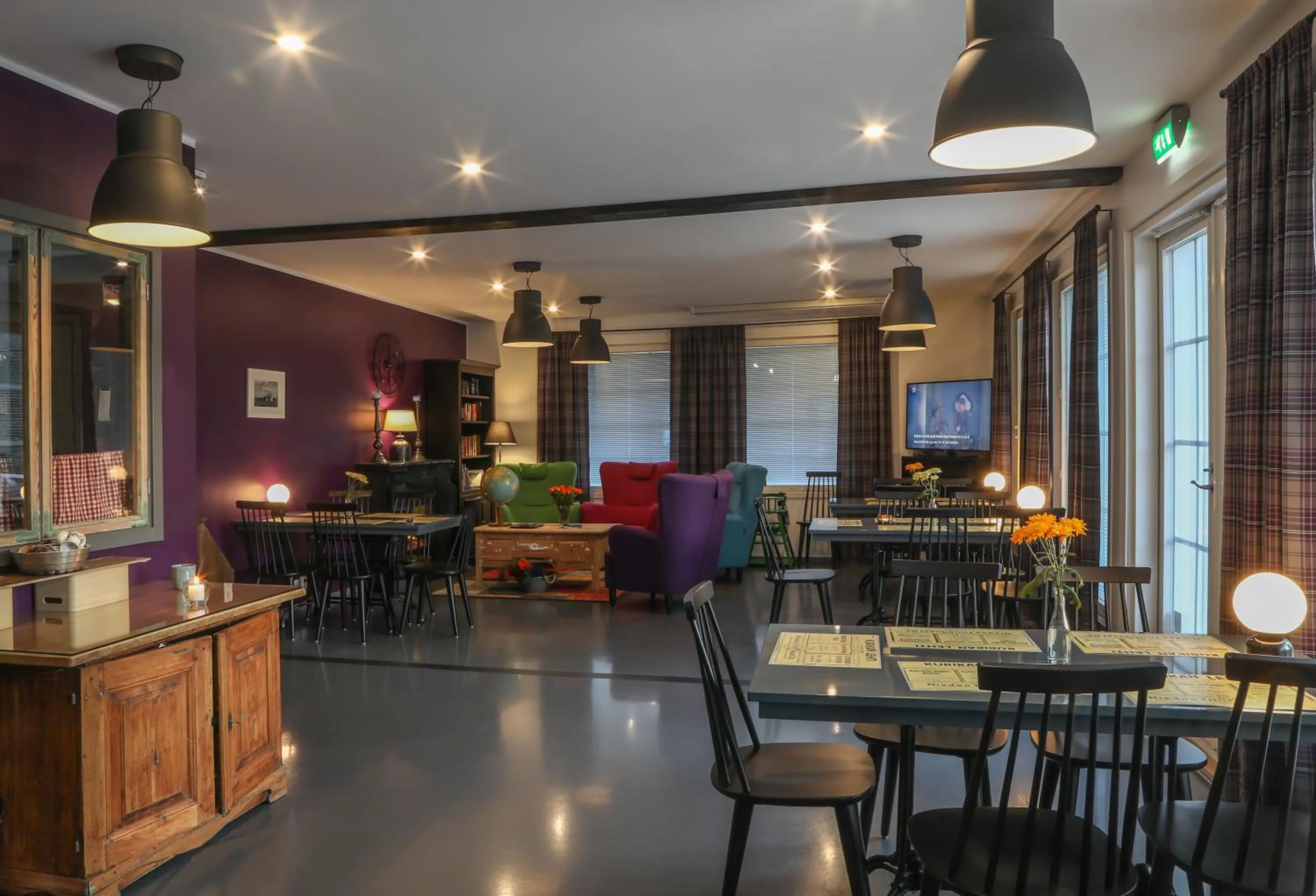 Living room in Hotelli HiljaHelena