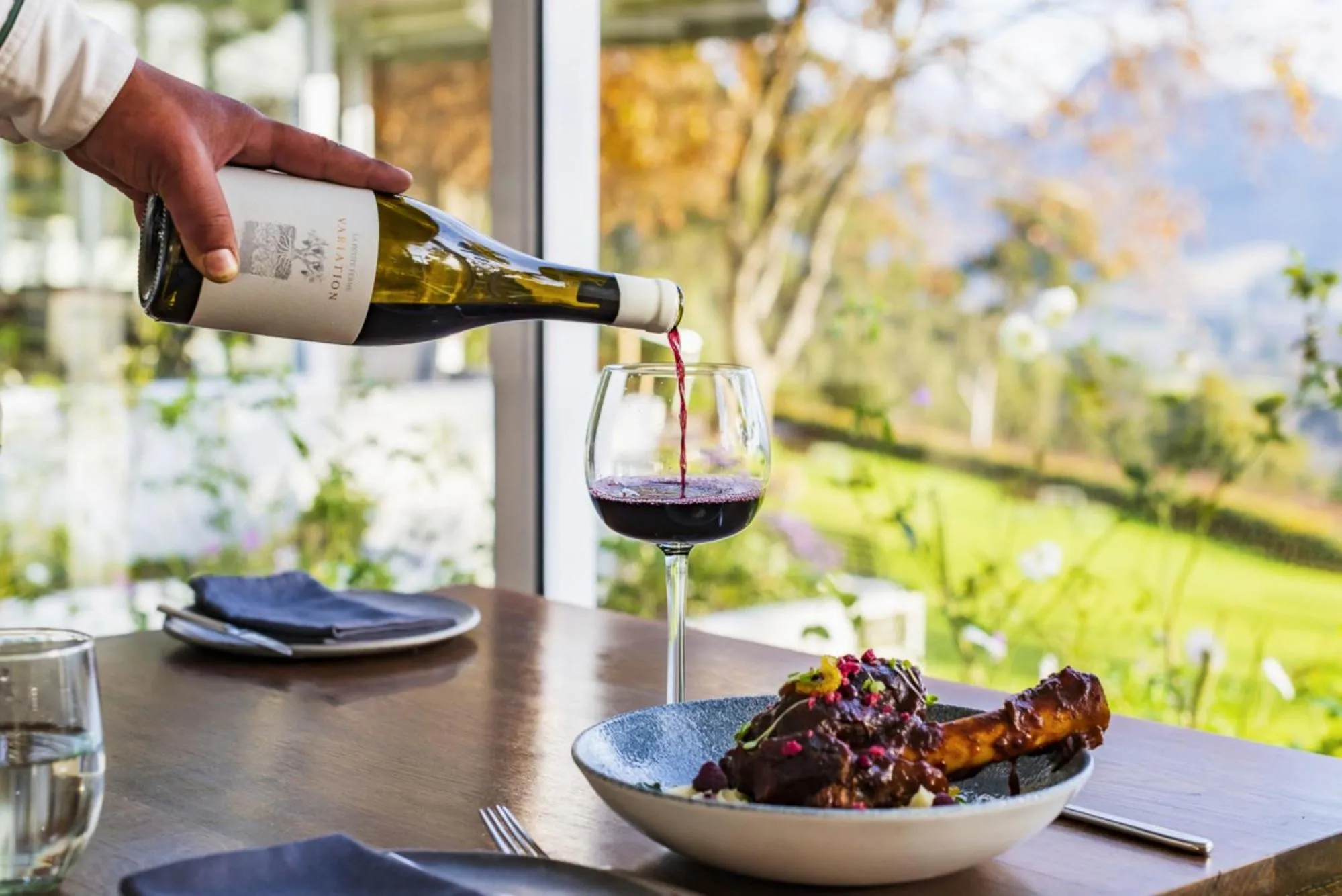 Food and drinks in La Petite Ferme