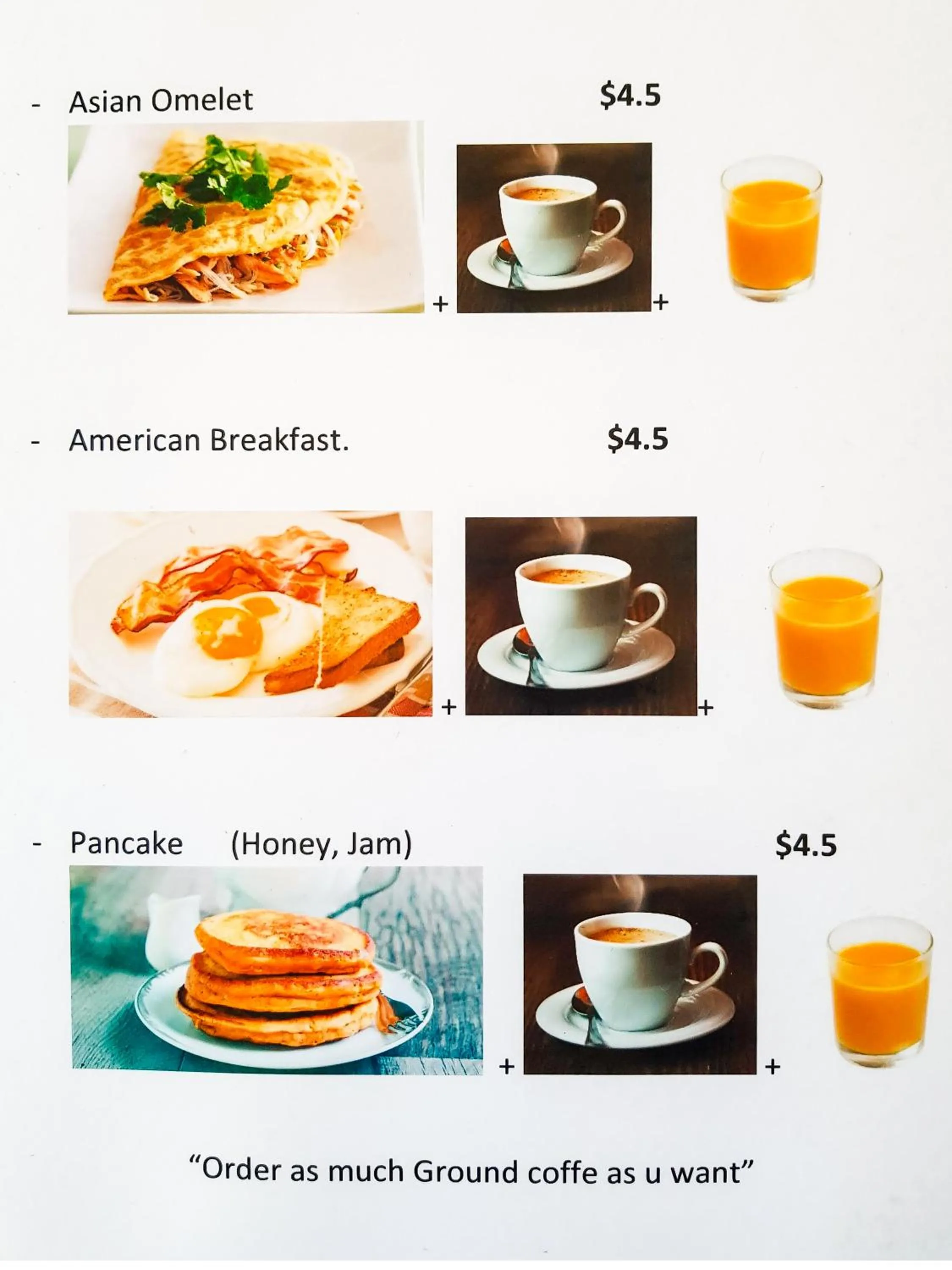 Breakfast in La Belle Residence