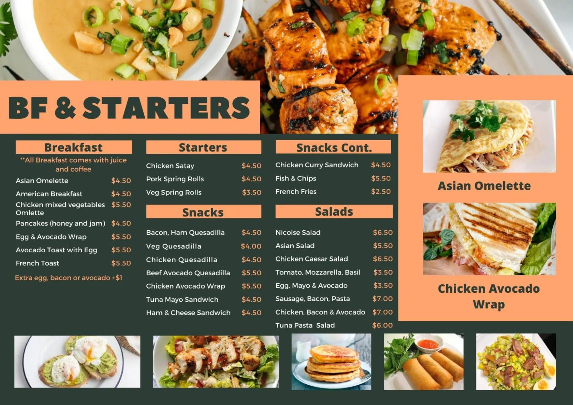 Restaurant/places to eat in La Belle Residence