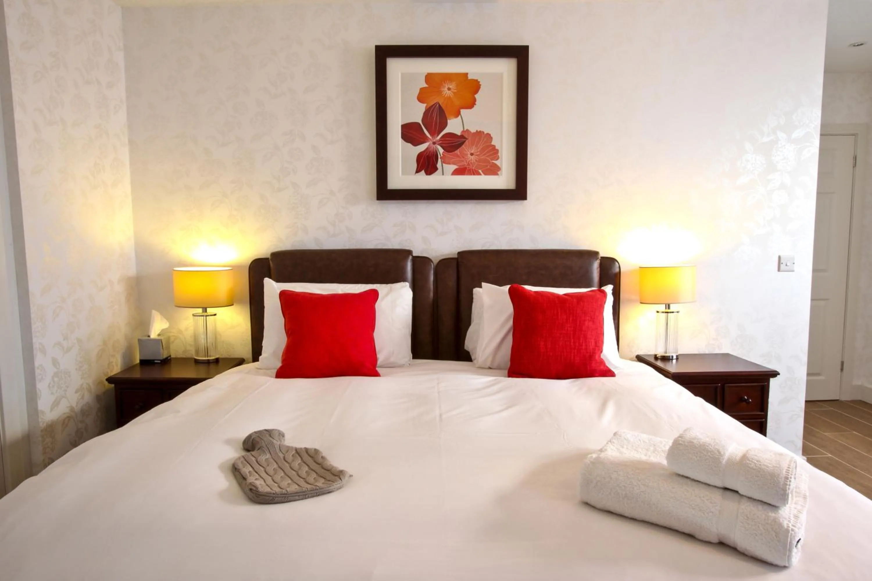 Decorative detail, Bed in Notley Arms Inn Exmoor National Park