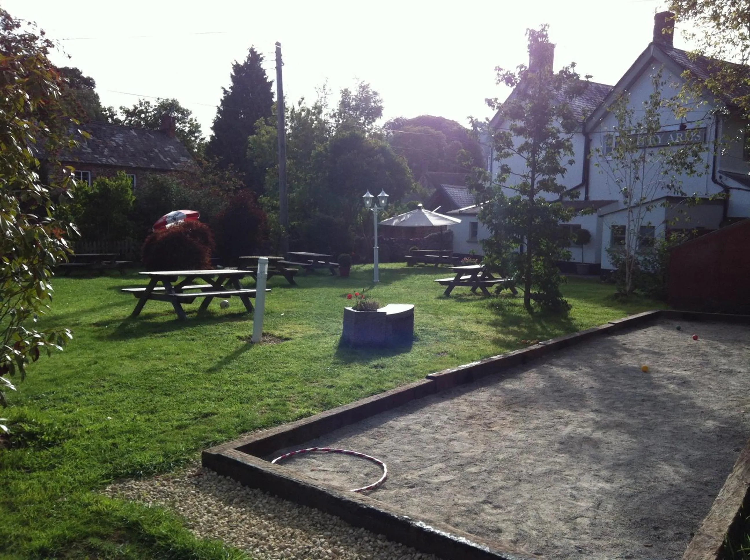 Garden in Notley Arms Inn Exmoor National Park