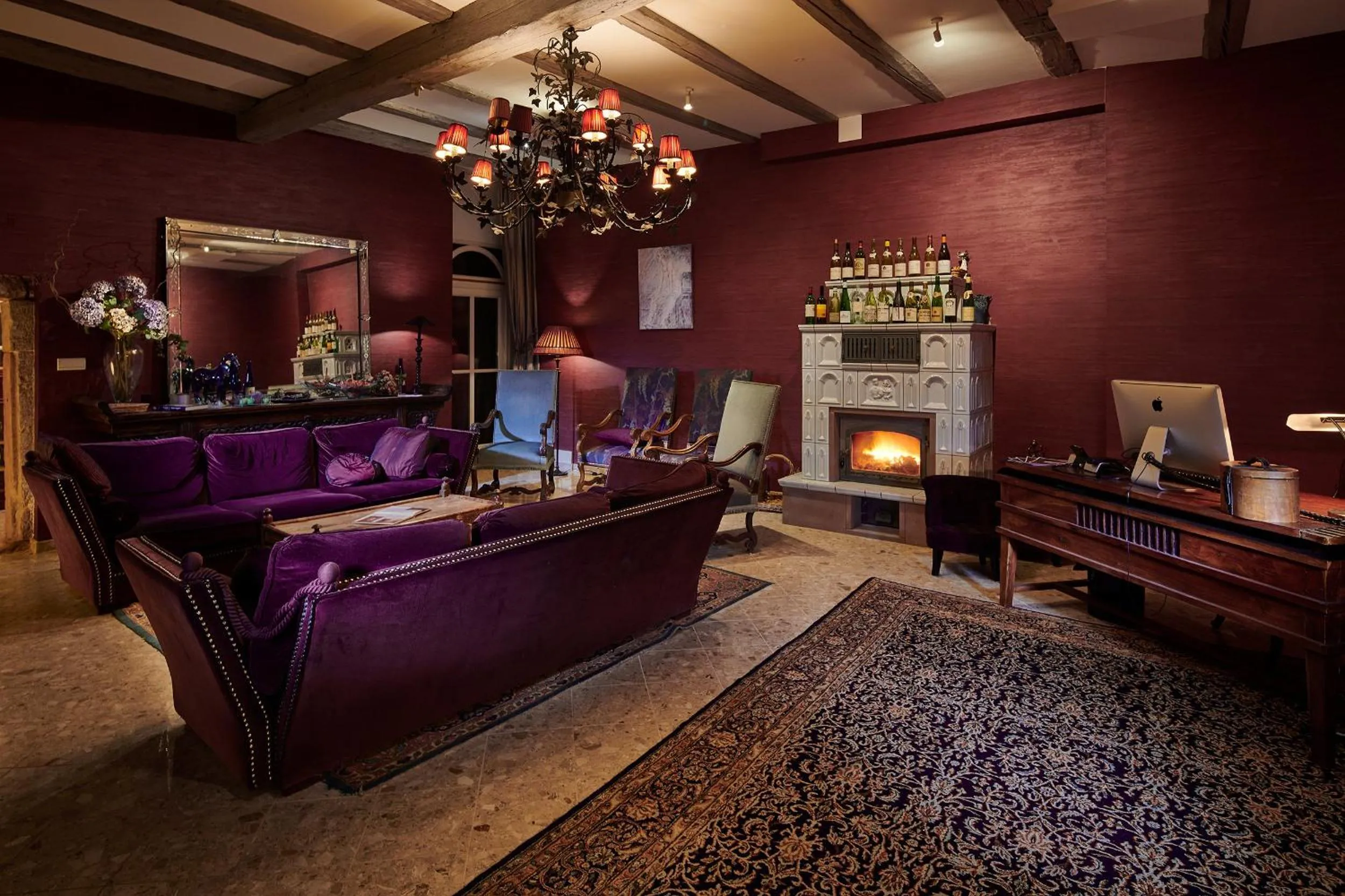 Lobby or reception in Pêche de Vigne & Spa