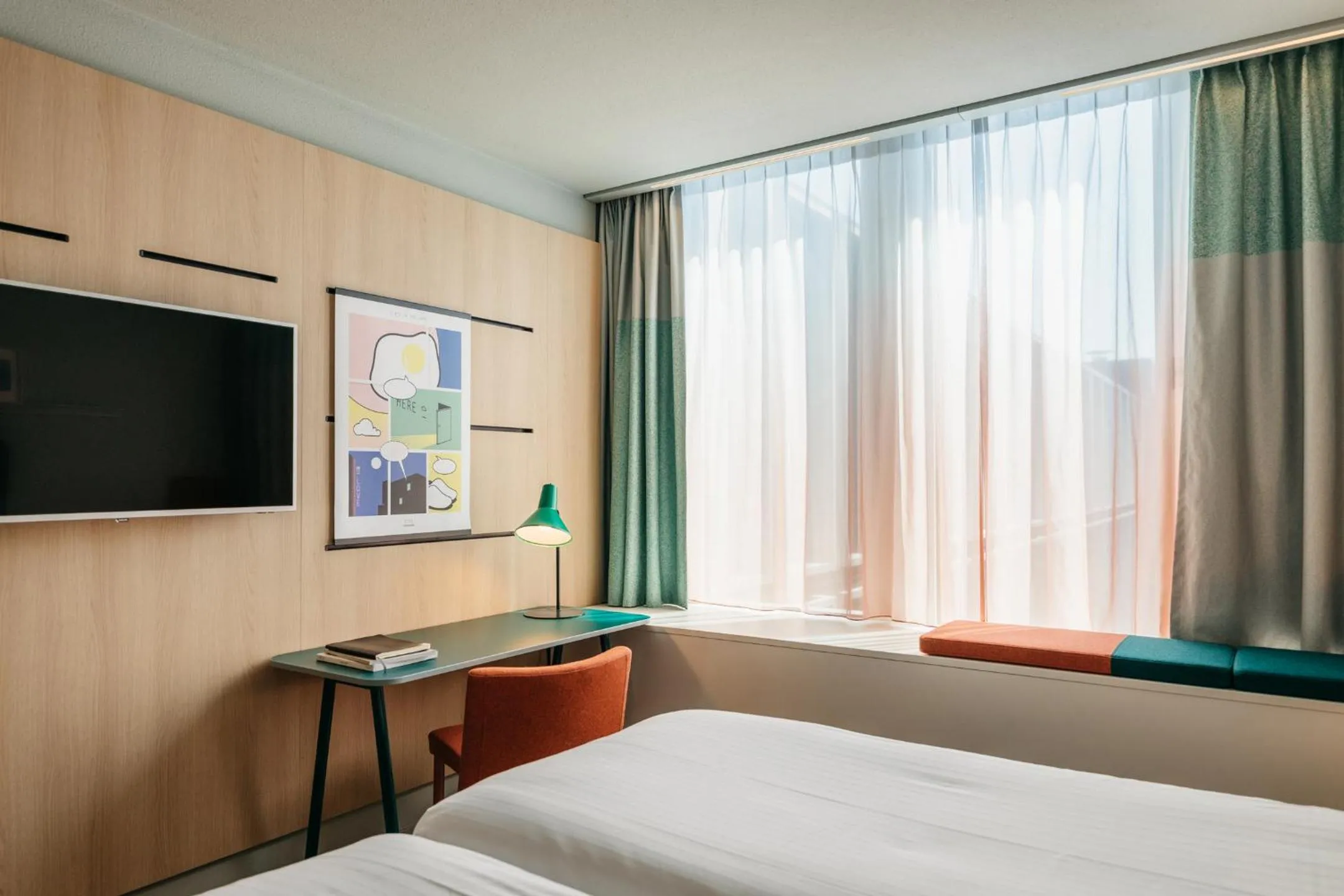 Bed in Hotel Casa Amsterdam