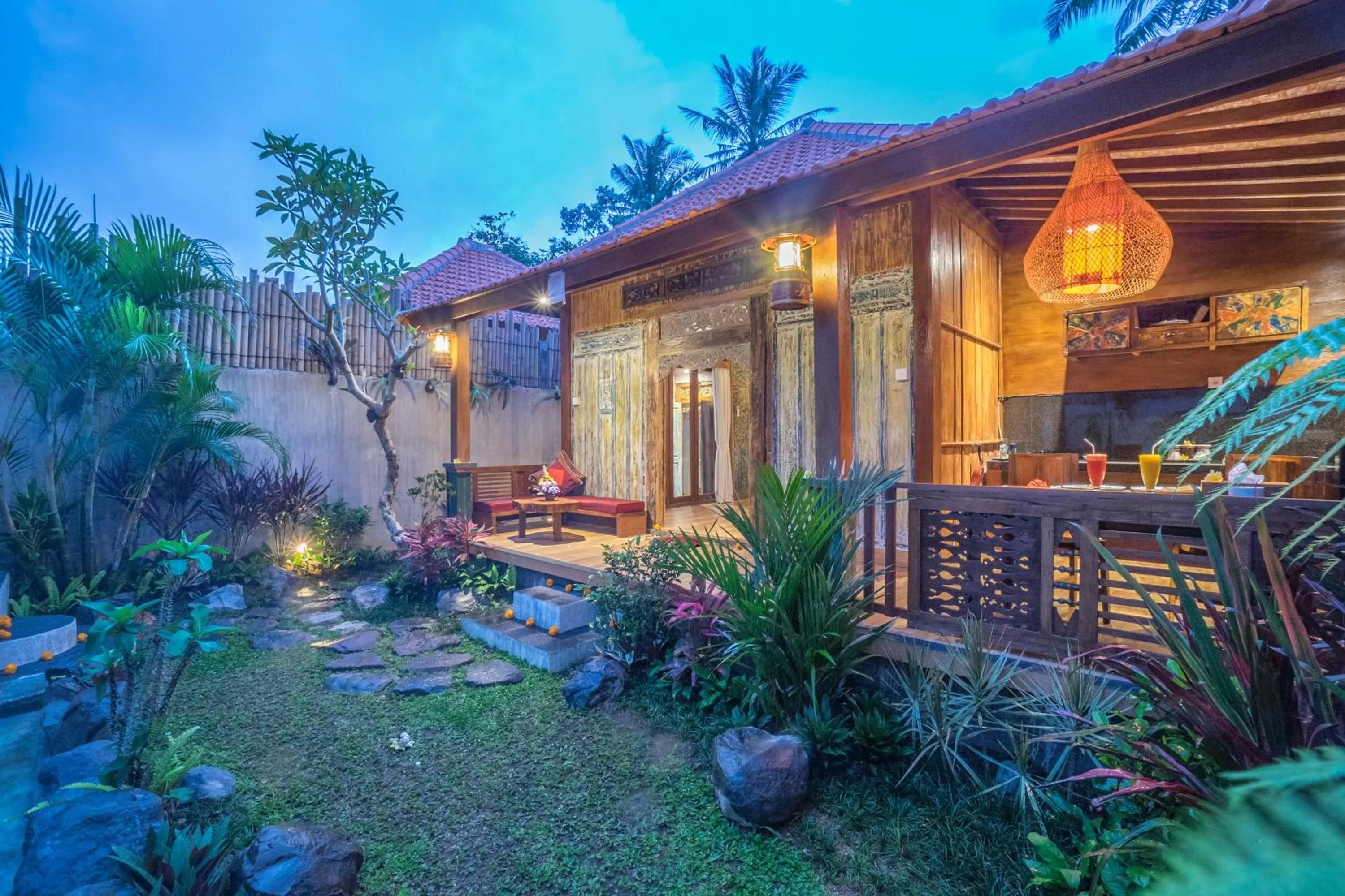 Garden view in The Forest Villa Ubud