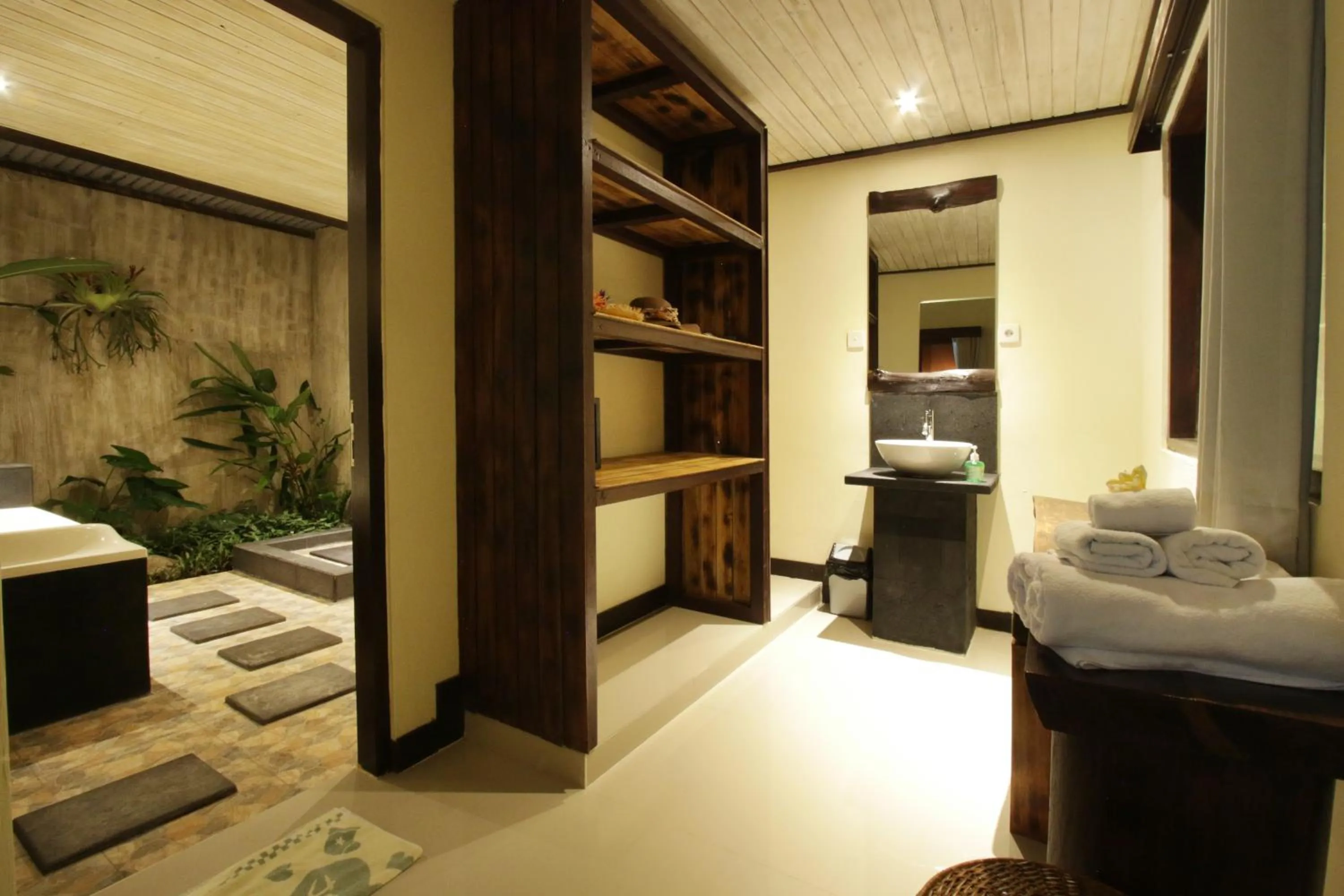 Bathroom, Bed in The Forest Villa Ubud