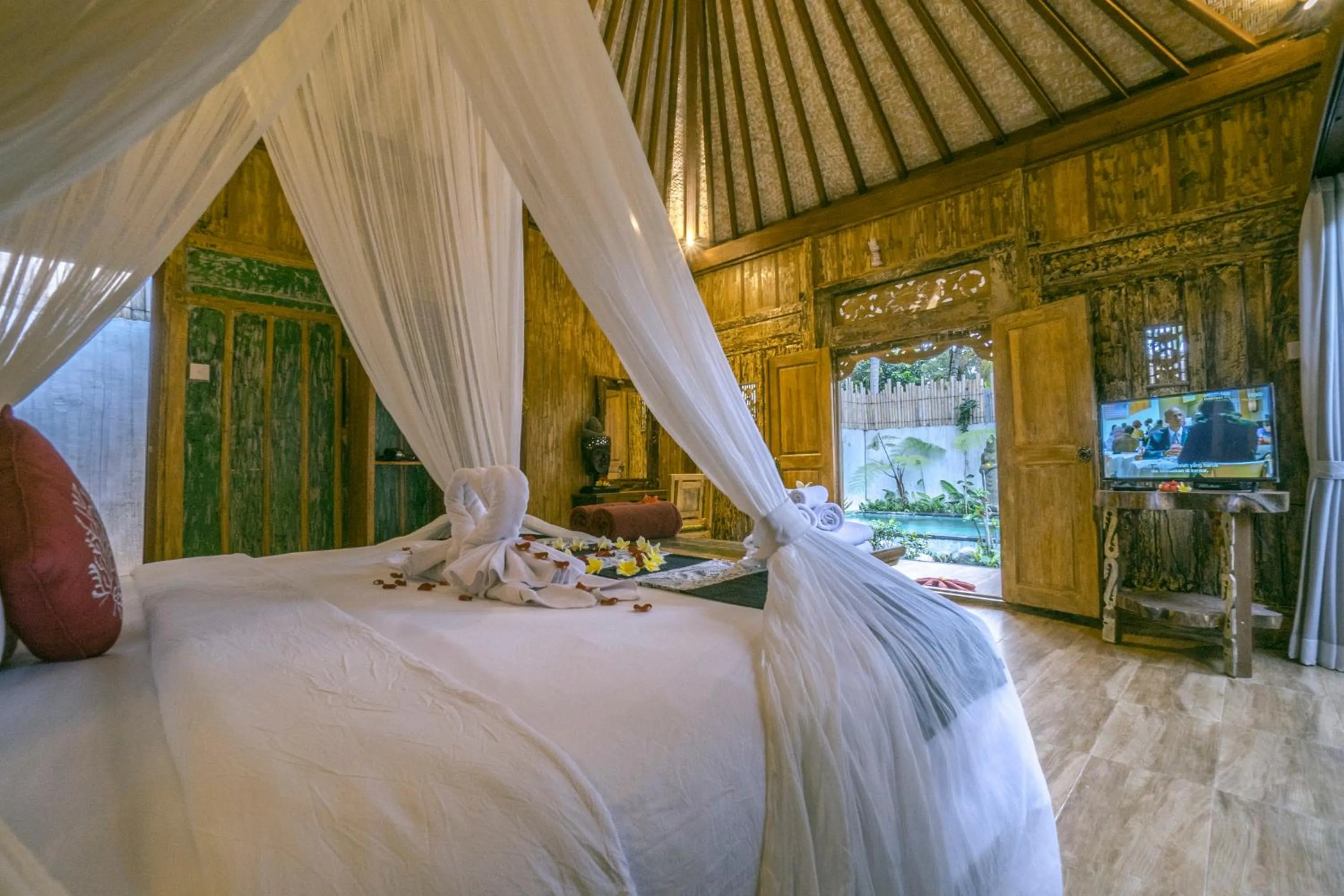 Bedroom, Bed in The Forest Villa Ubud