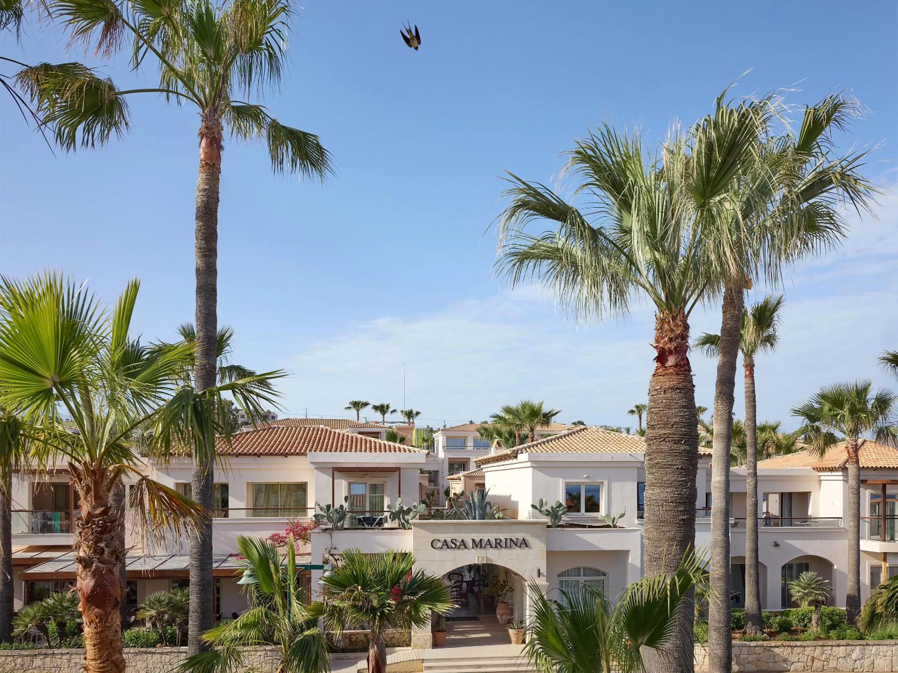Facade/entrance in Grecotel Marine Palace & Aqua Park