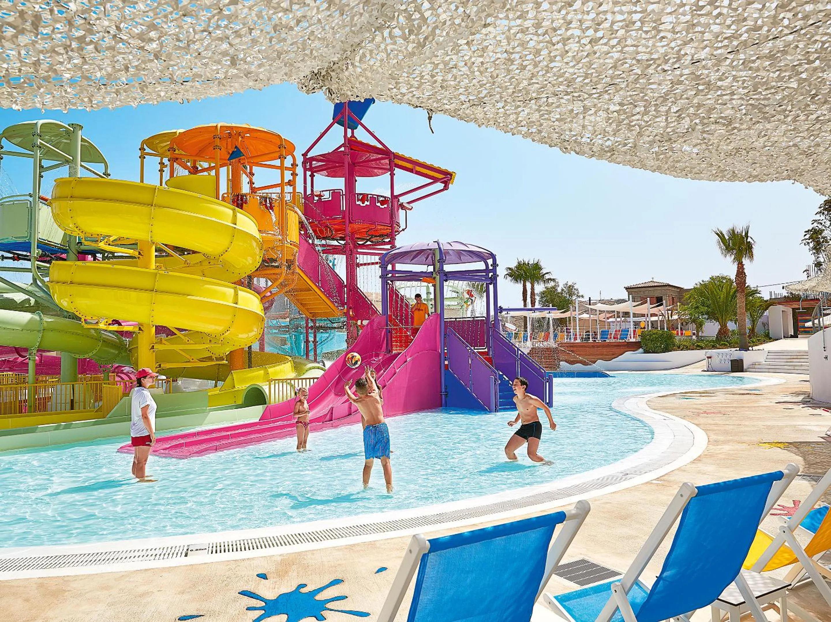 Children play ground in Grecotel Marine Palace & Aqua Park