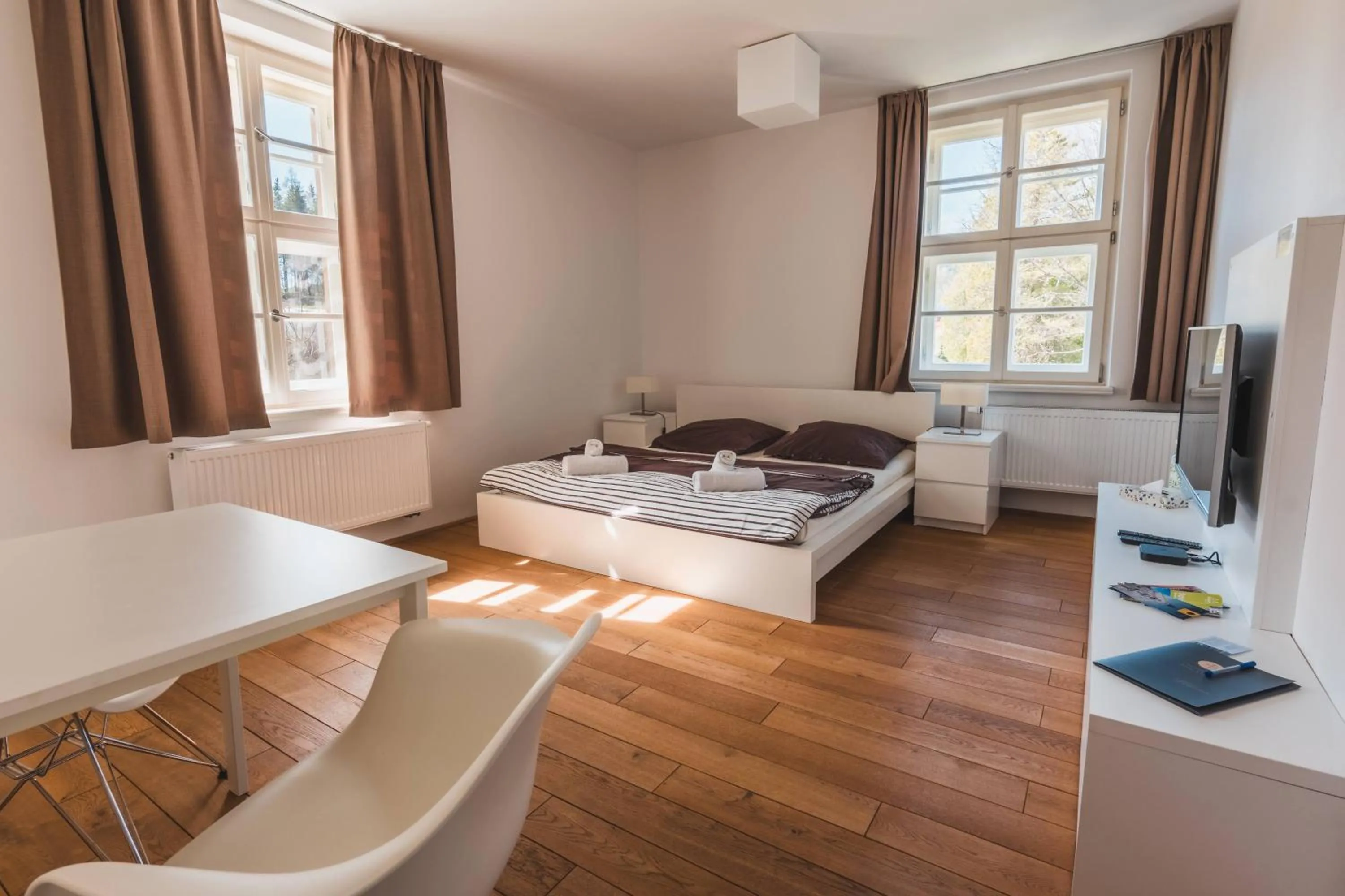 Studio with Garden View - single occupancy in Theresian Apartment