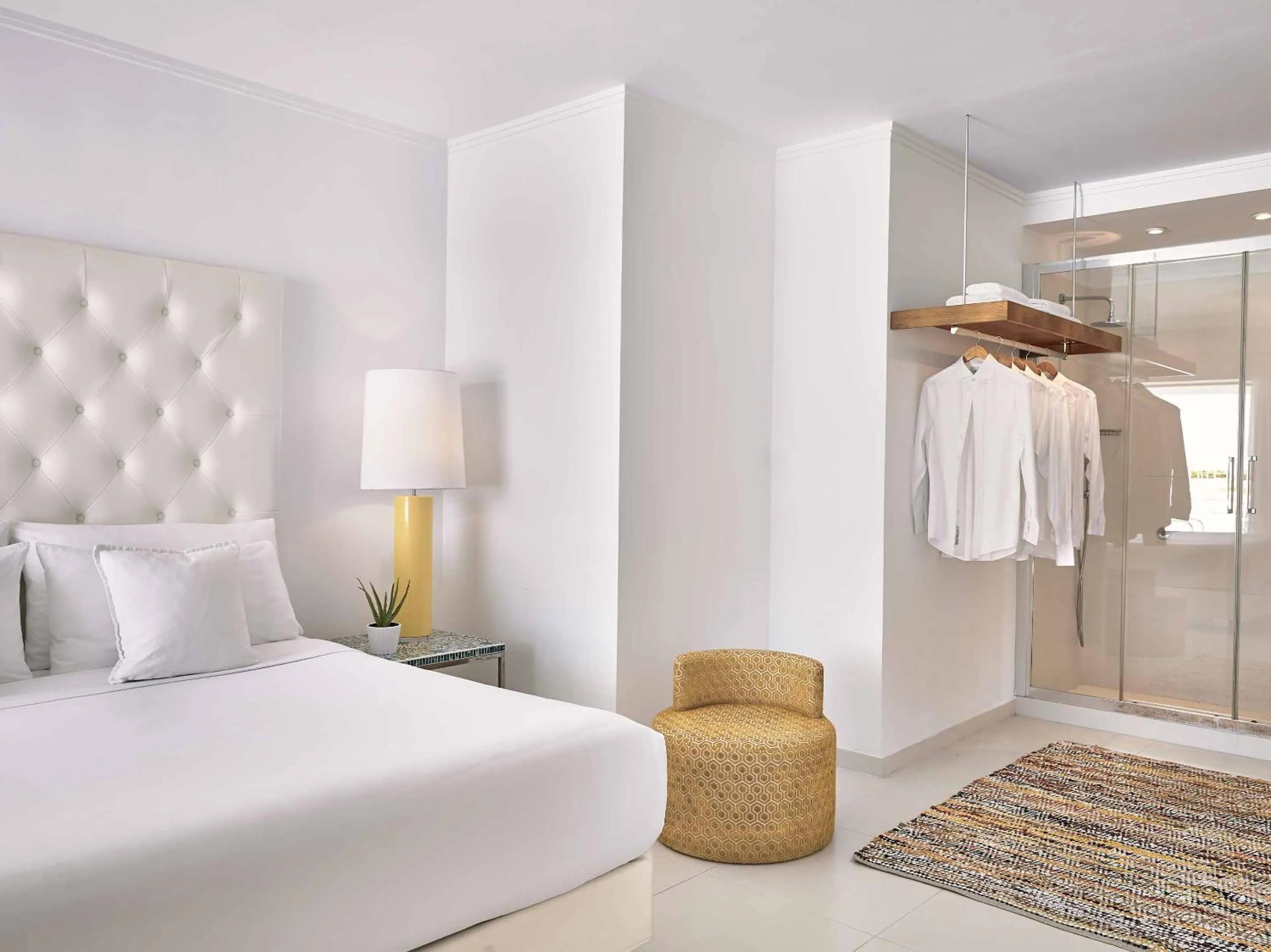 Bedroom, Bed in Grecotel LUXME White