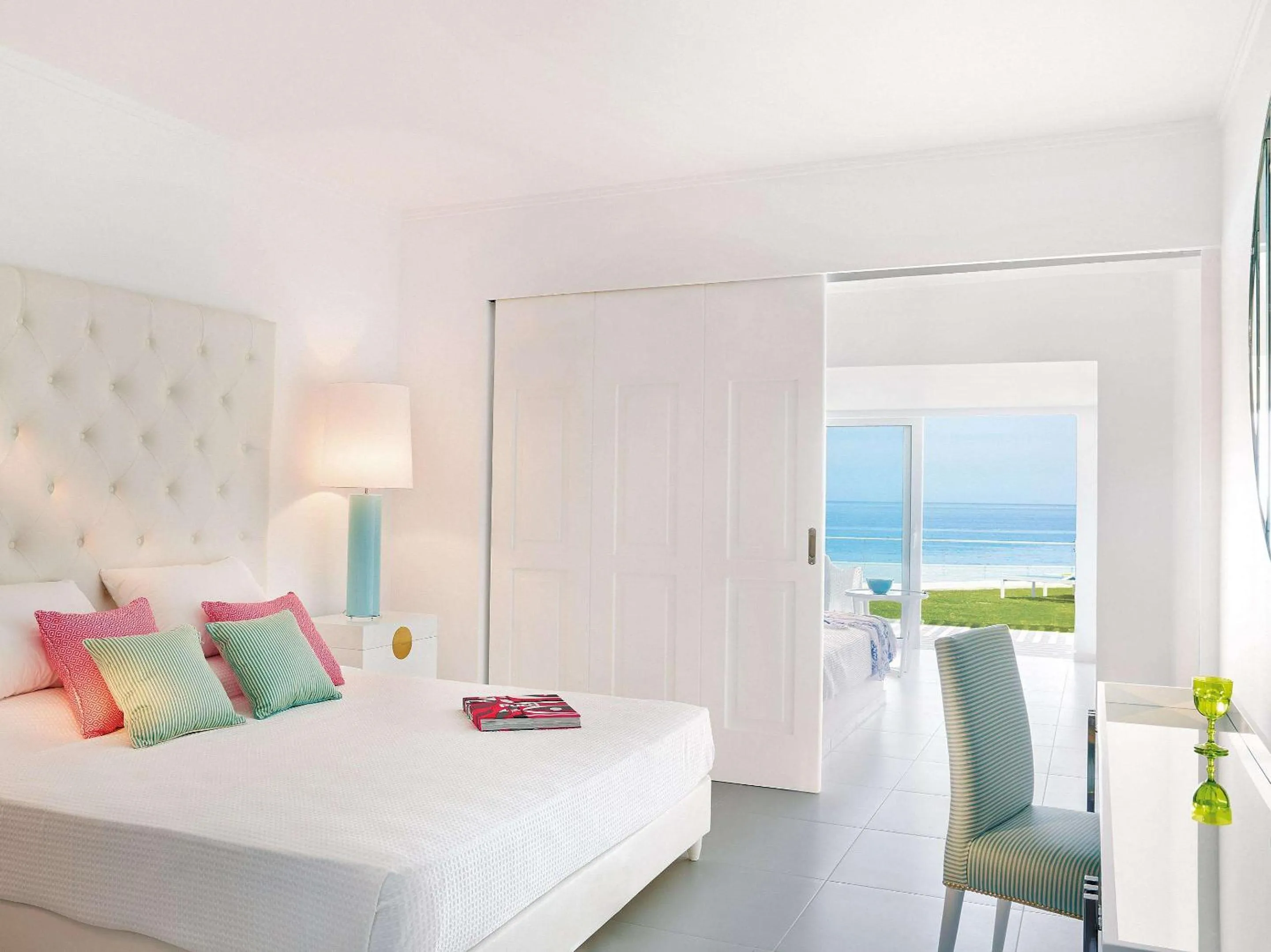 Bedroom, Bed in Grecotel LUXME White