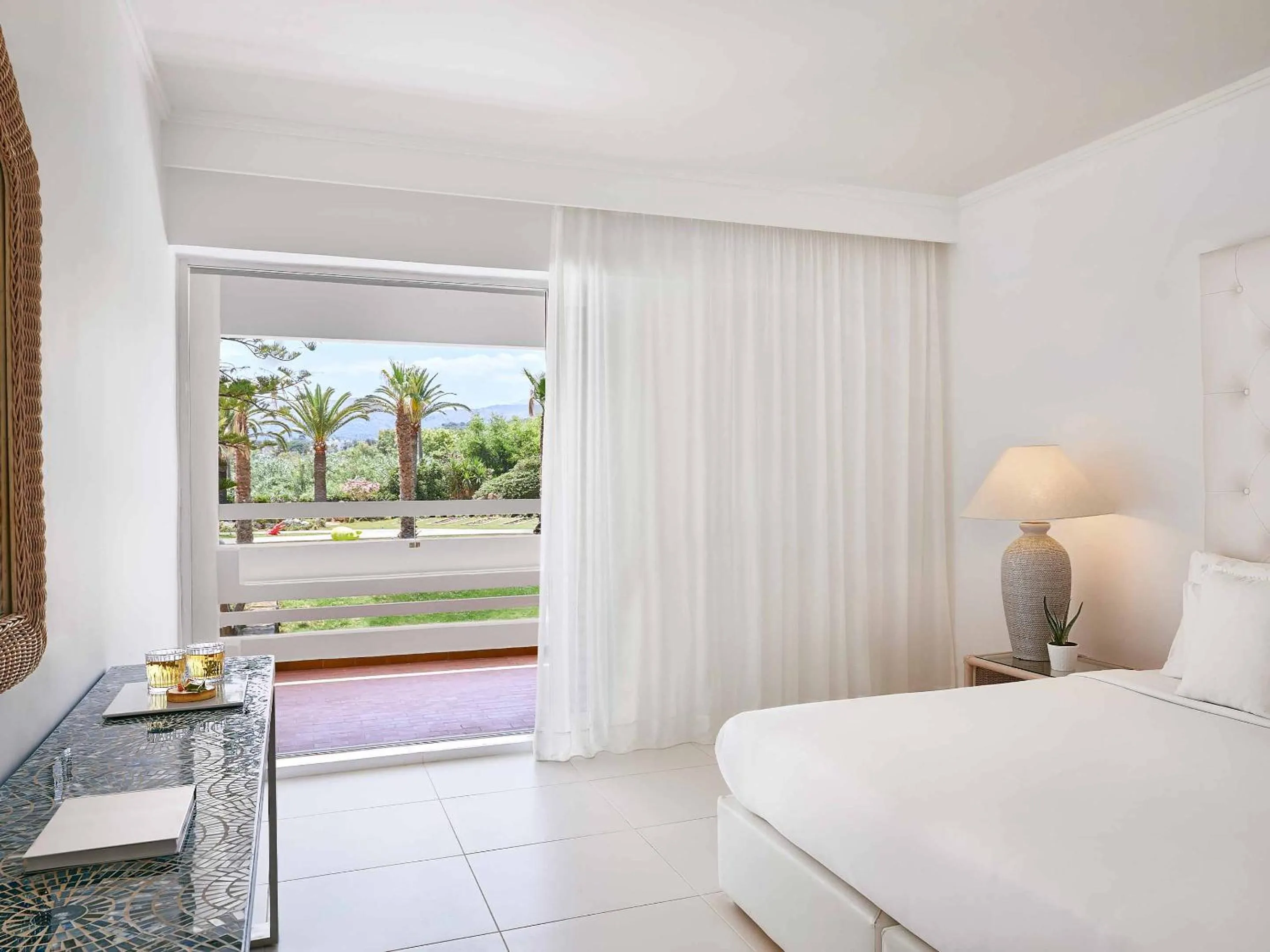 Bedroom, Bed in Grecotel LUXME White