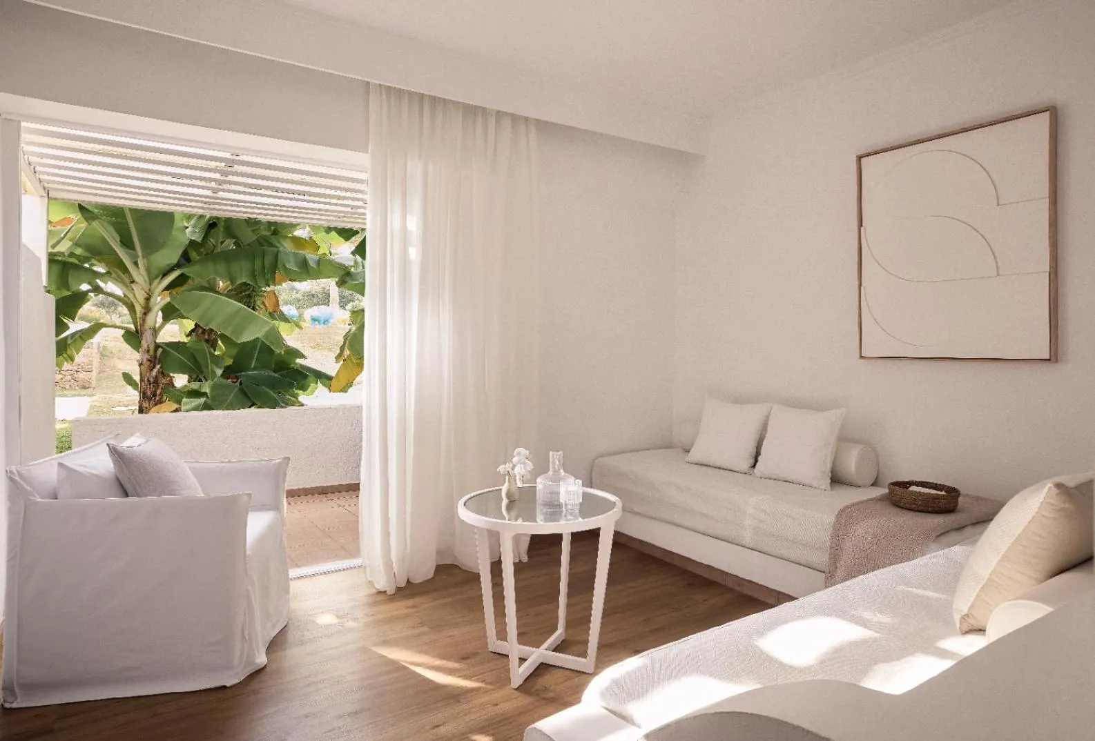 Living room in Grecotel LUXME White