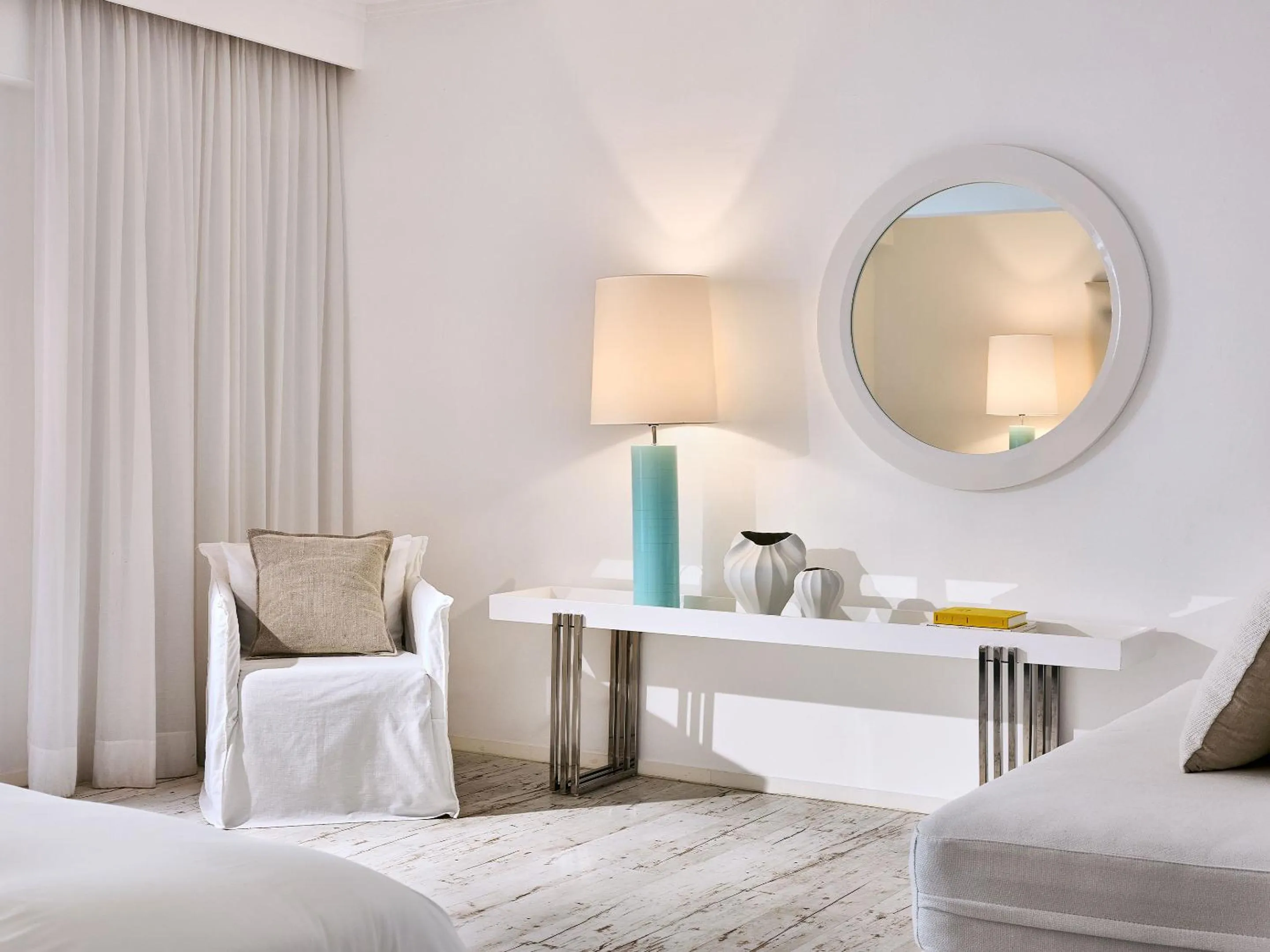 Bedroom, Bed in Grecotel LUXME White