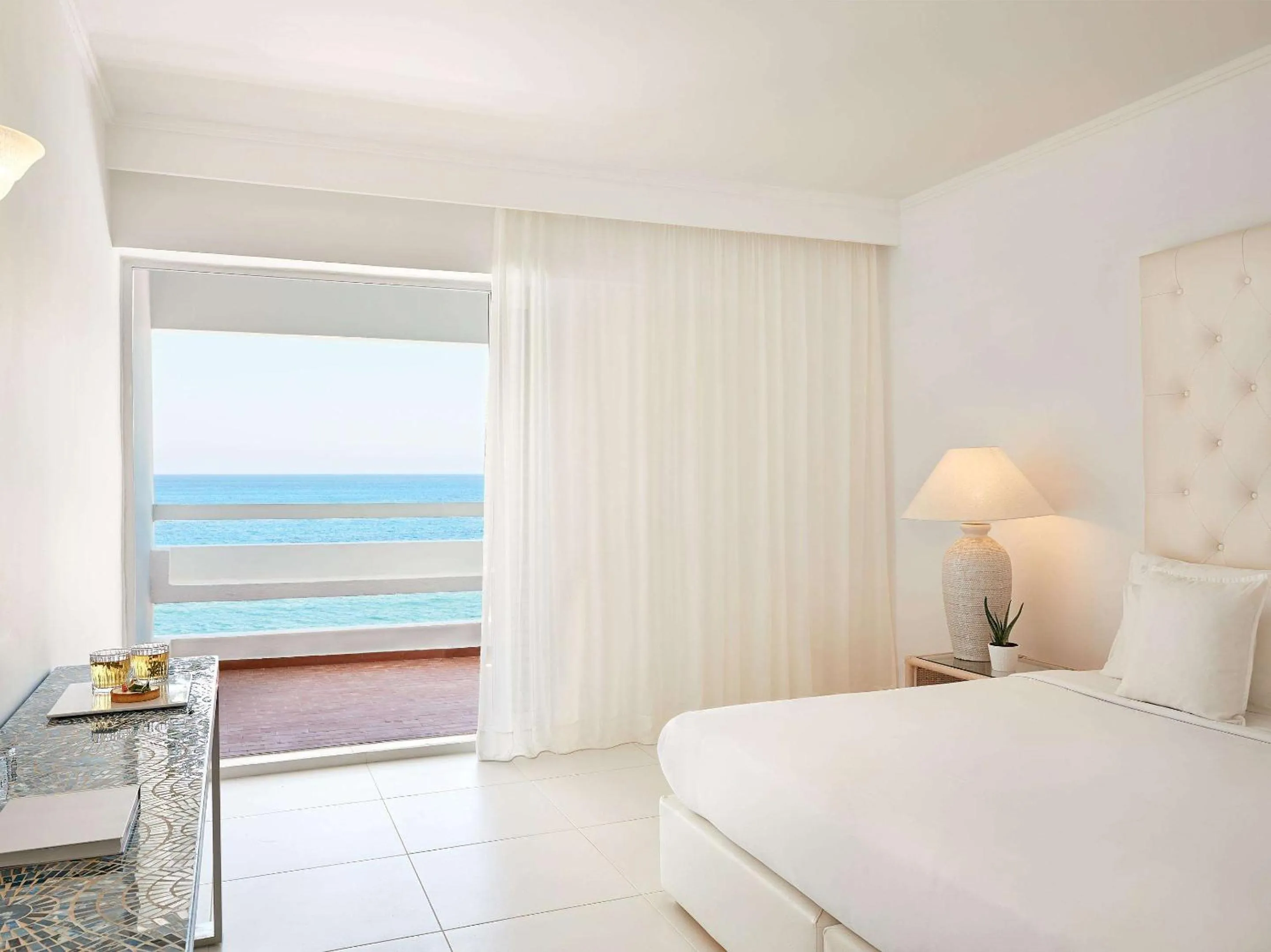 Bedroom, Bed in Grecotel LUXME White