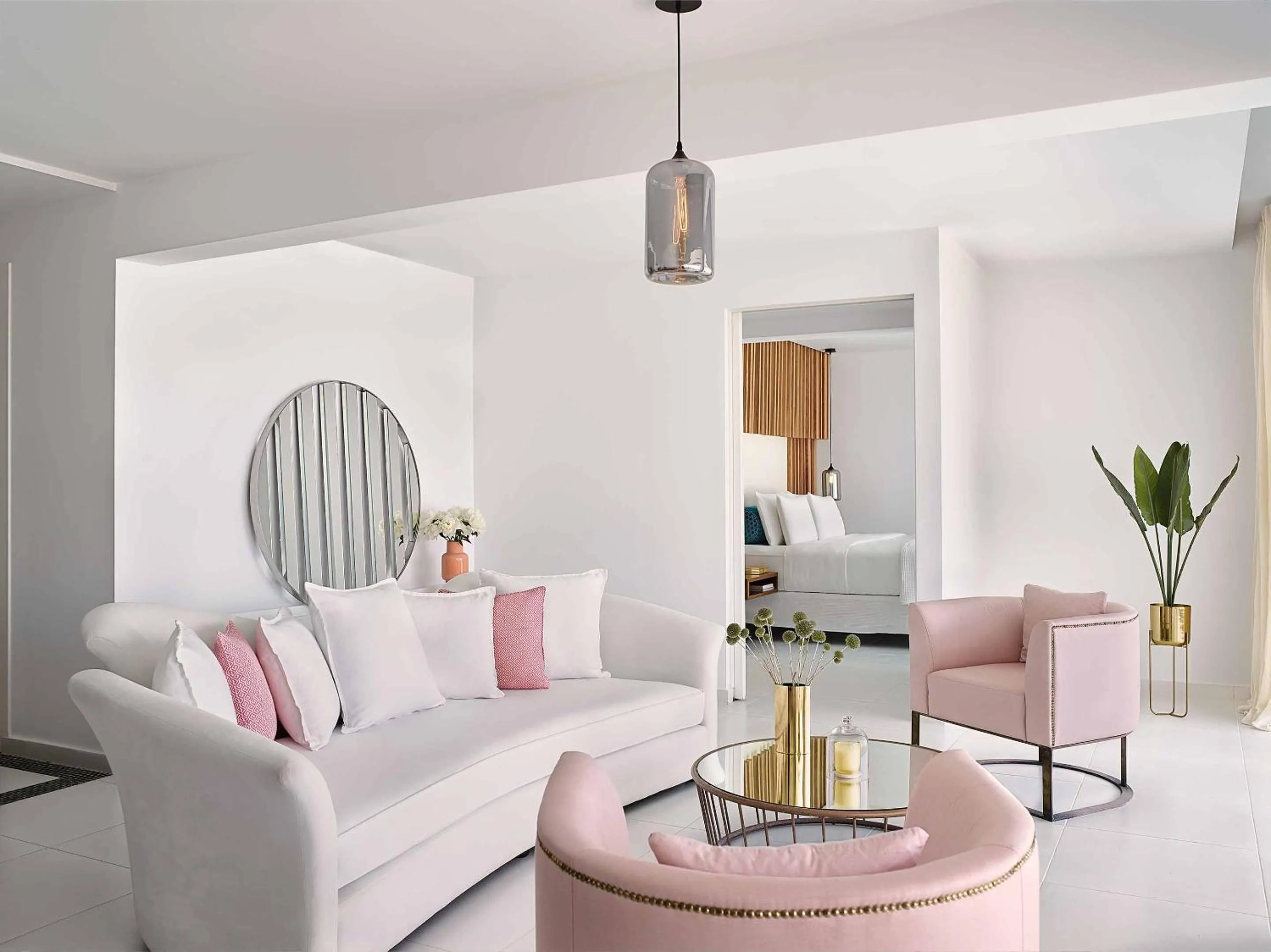 Living room in Grecotel LUXME White