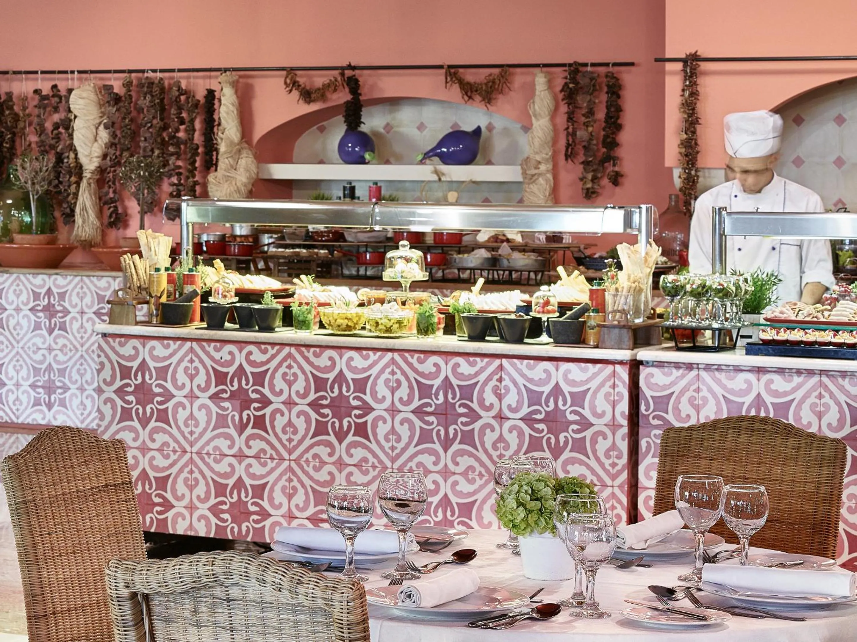 Buffet breakfast in Grecotel LUXME Daphnila Bay