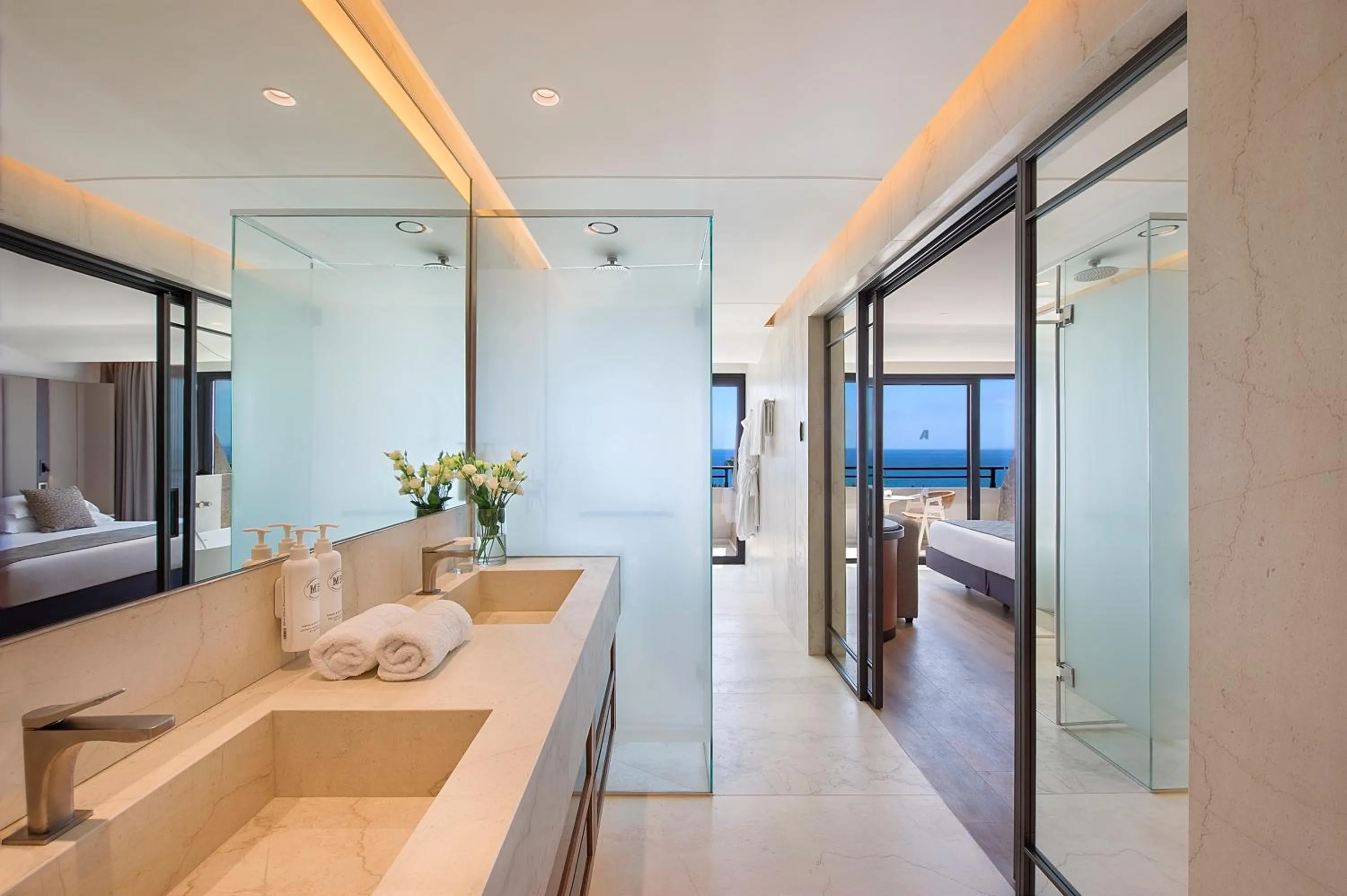 Bathroom, Bed in Amathus Beach Hotel Limassol