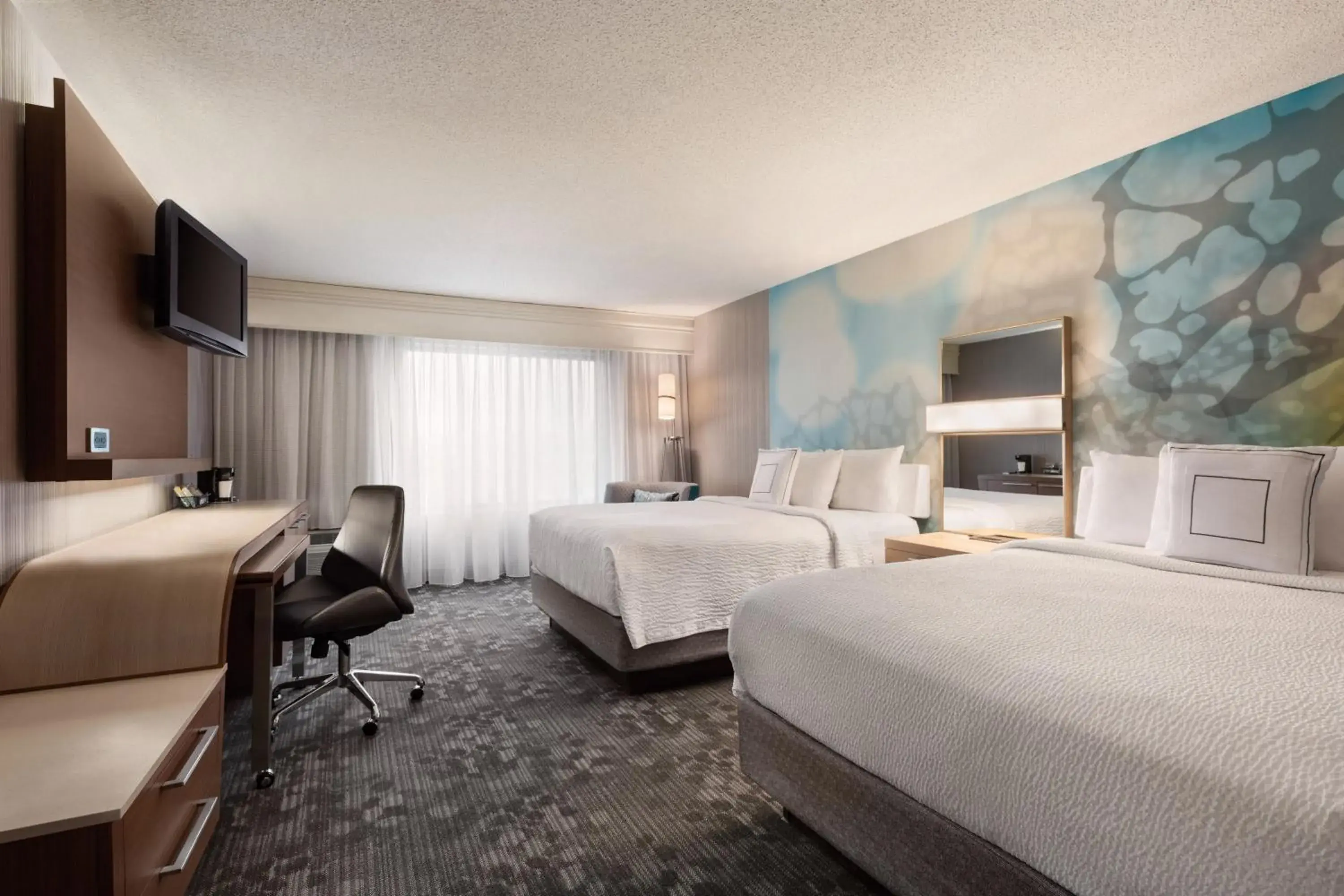 Queen Room with Two Queen Beds - Non-Smoking in Courtyard by Marriott Topeka Queen Room with Two Queen Beds - Non-Smoking in Courtyard by Marriott Topeka