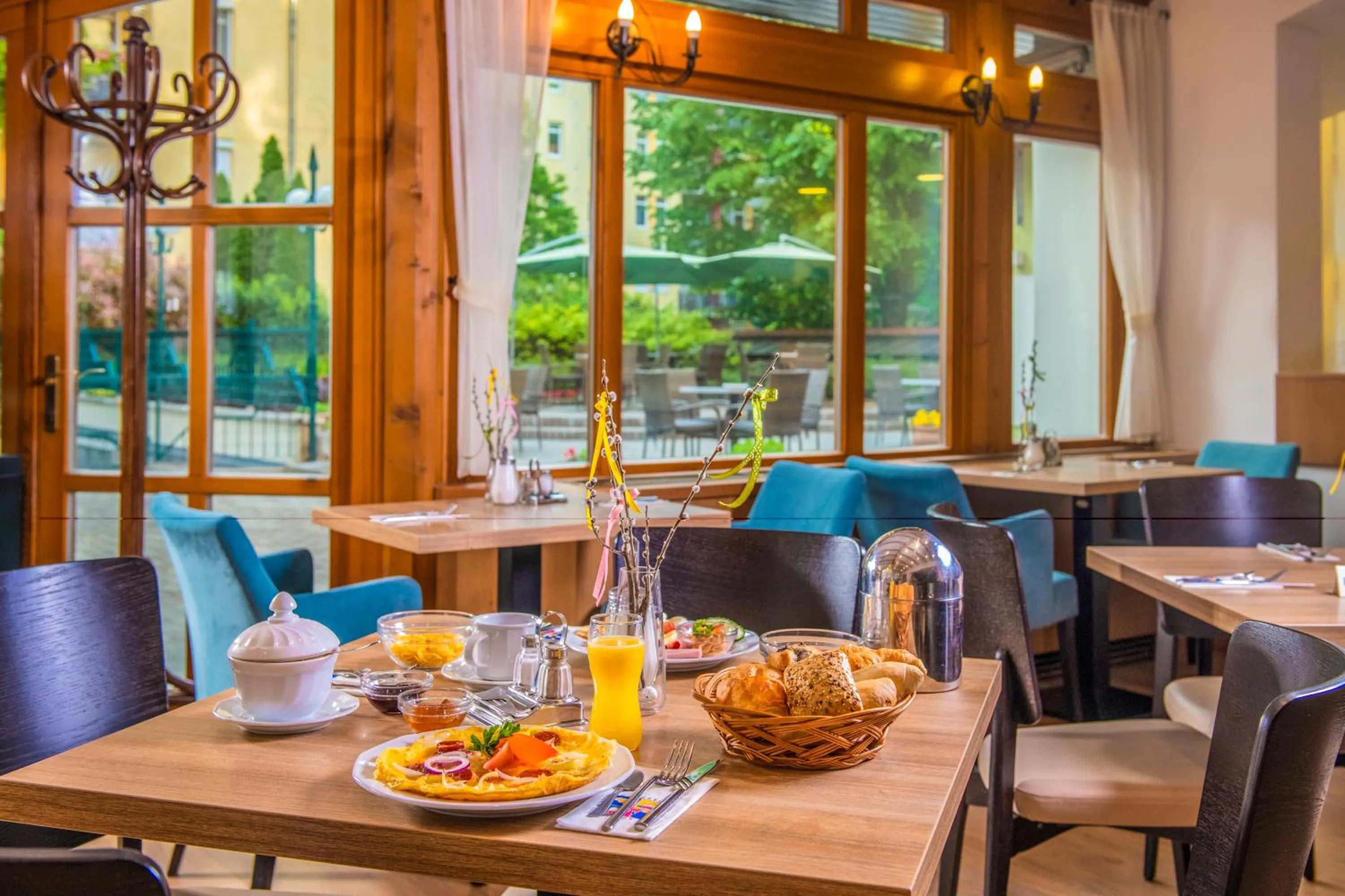 Buffet breakfast in Corvin Hotel Budapest Residence