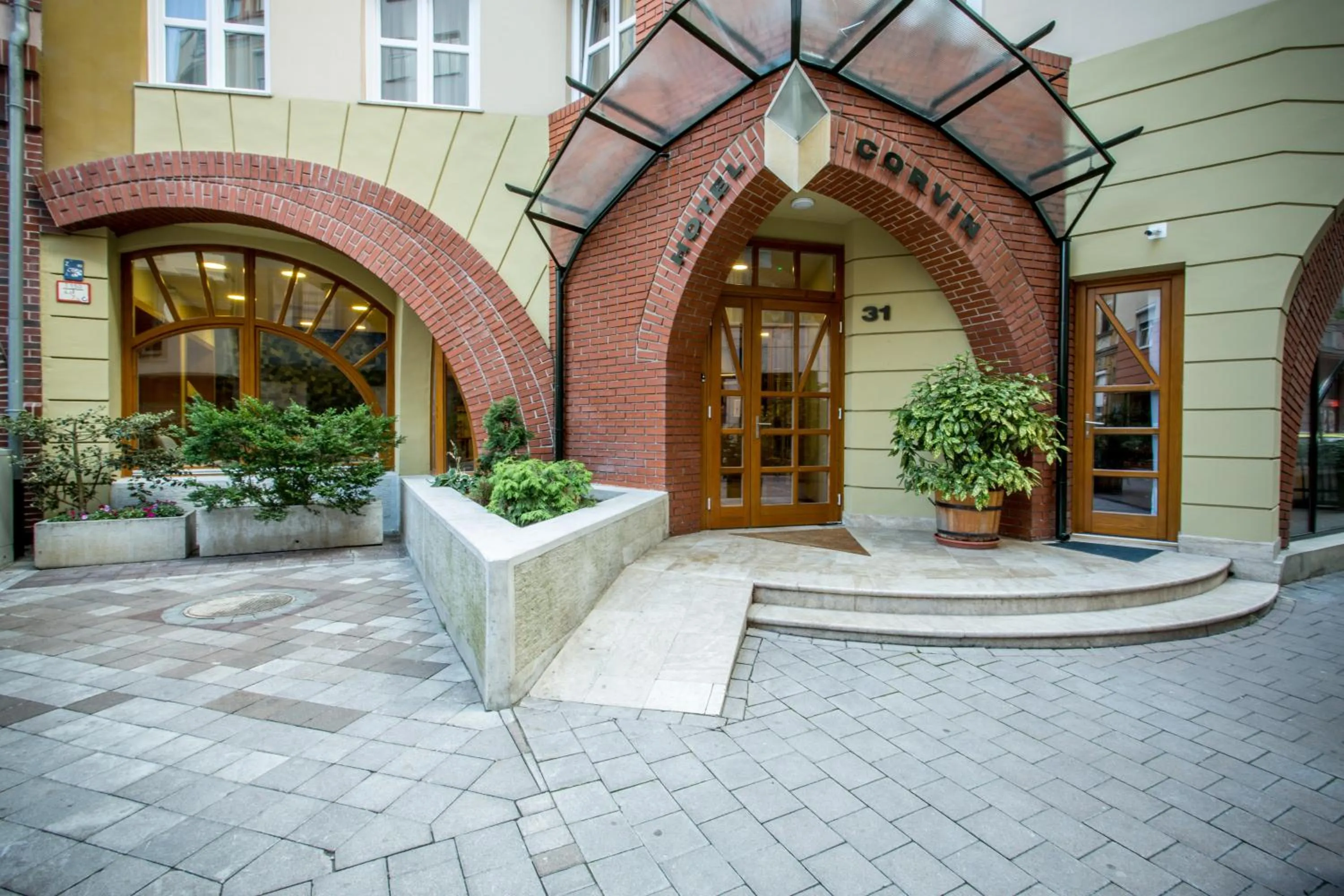 Property building in Corvin Hotel Budapest Residence