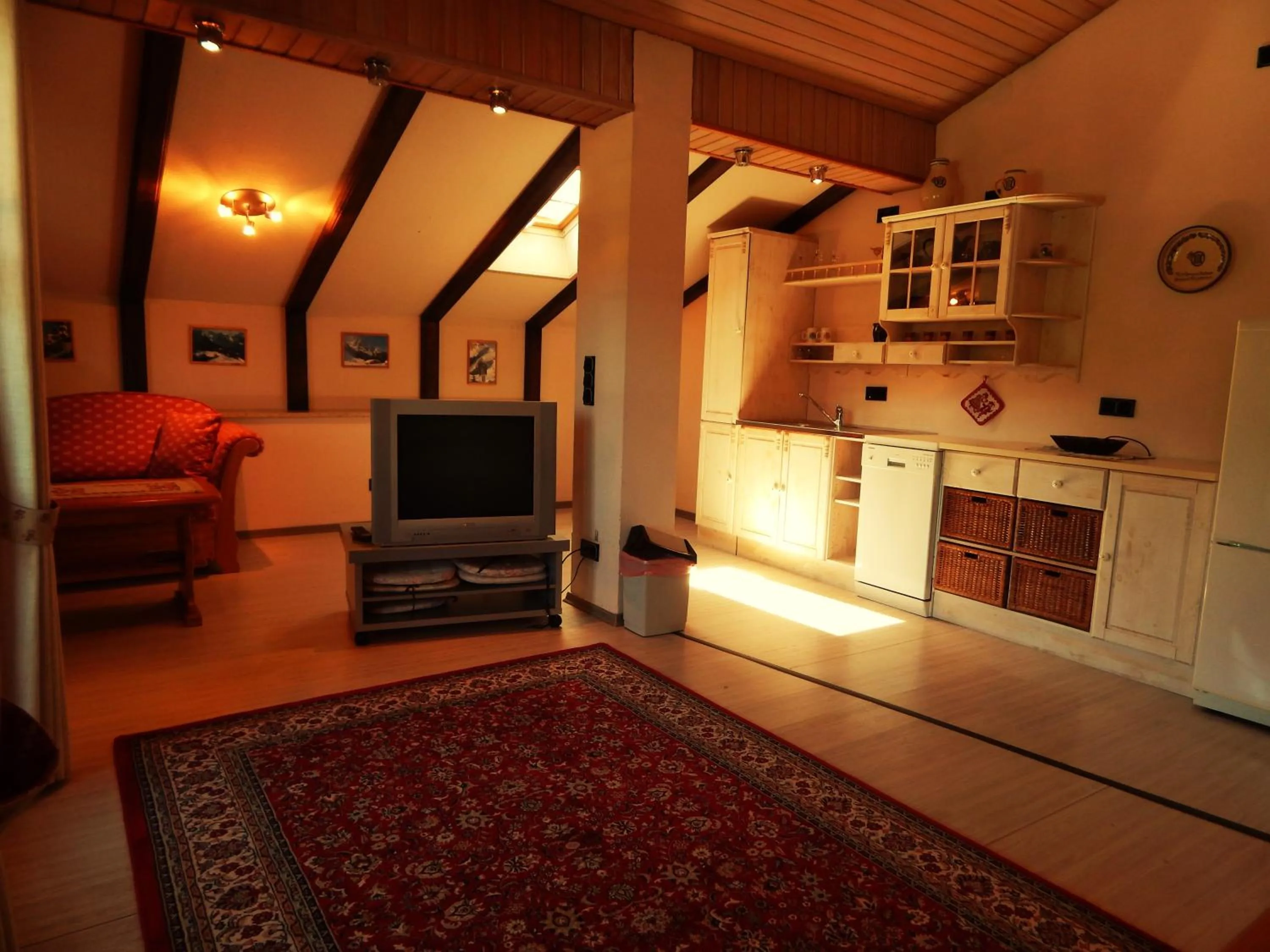 Kitchen or kitchenette in Hotel Königsseer Hof