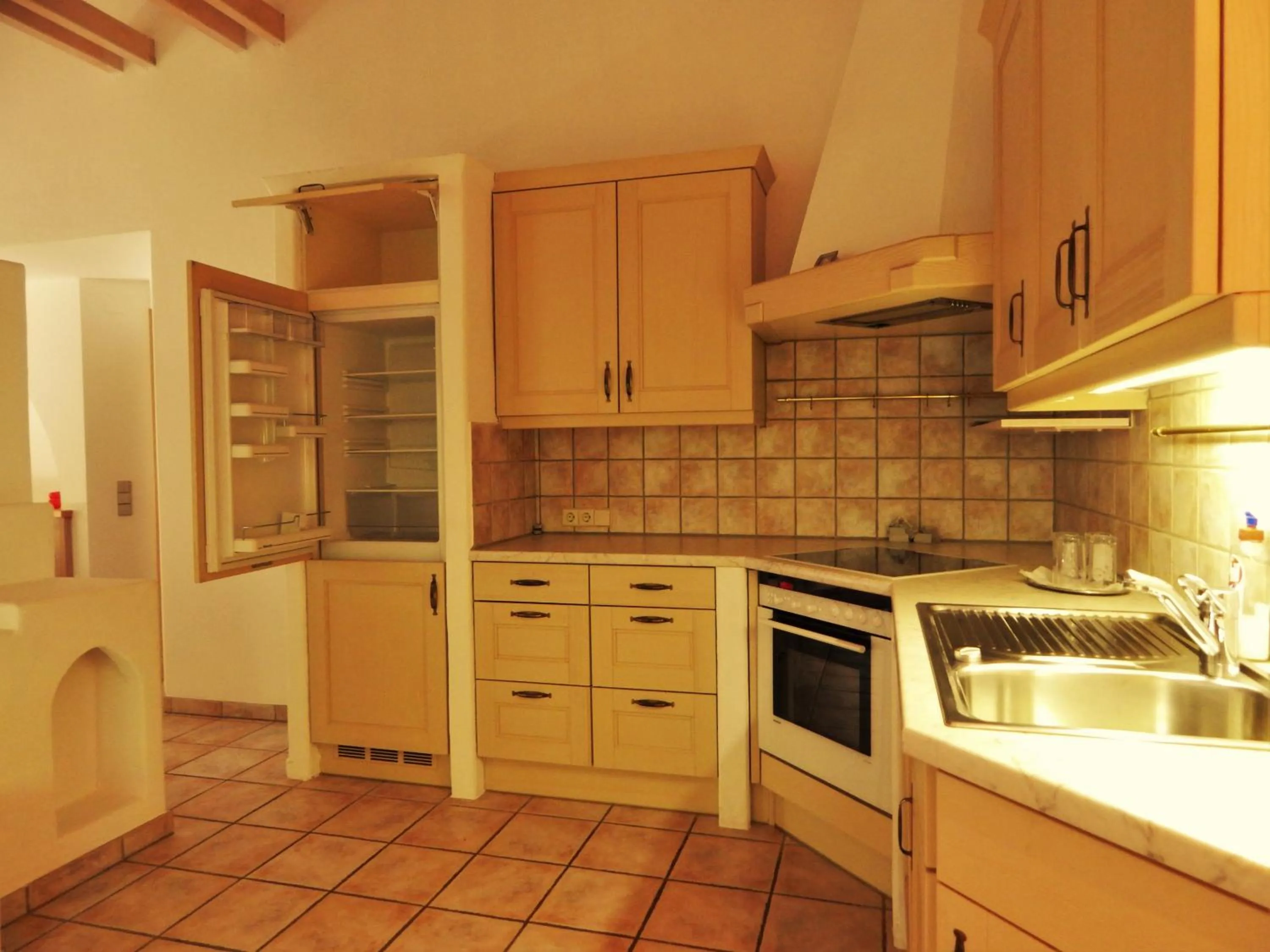 Kitchen or kitchenette in Hotel Königsseer Hof