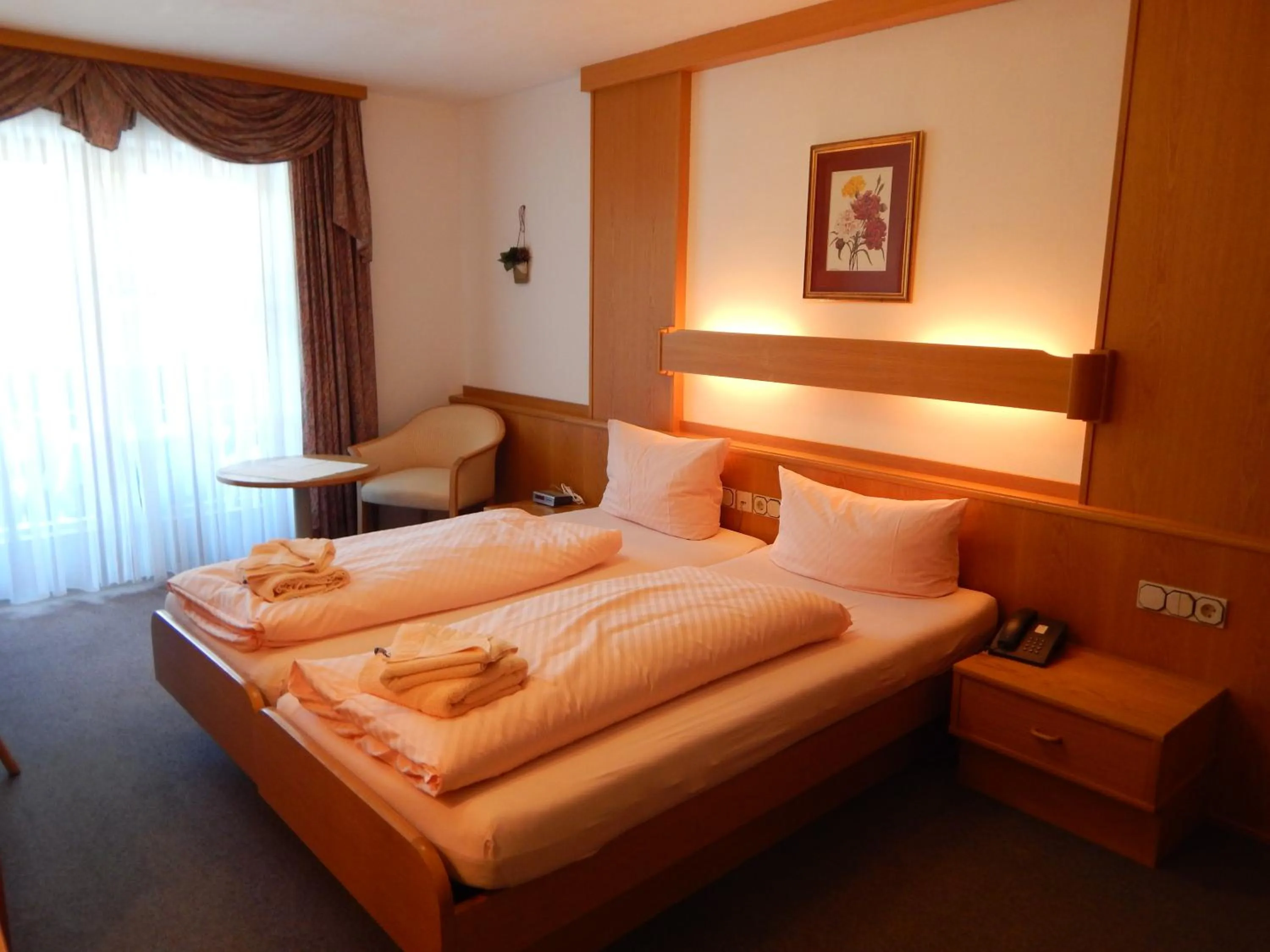 Bed in Hotel Königsseer Hof