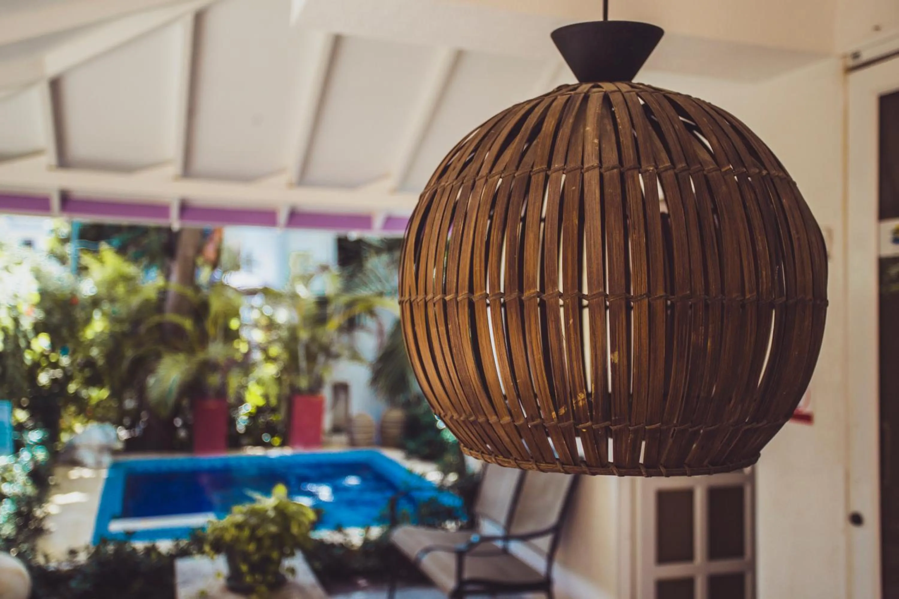 Patio in Summer House Inn San Andres