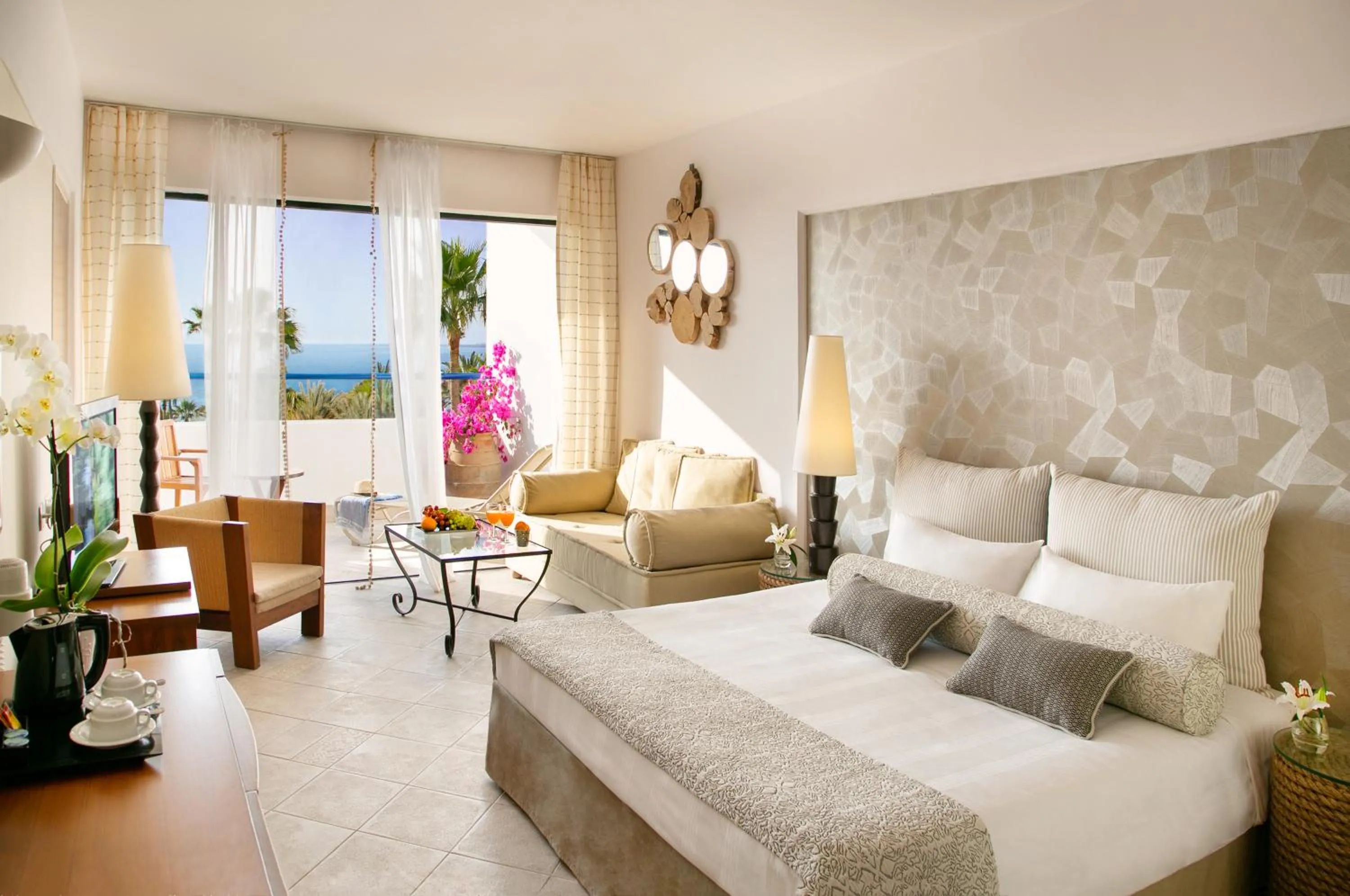 View (from property/room), Bed in Azia Resort & Spa