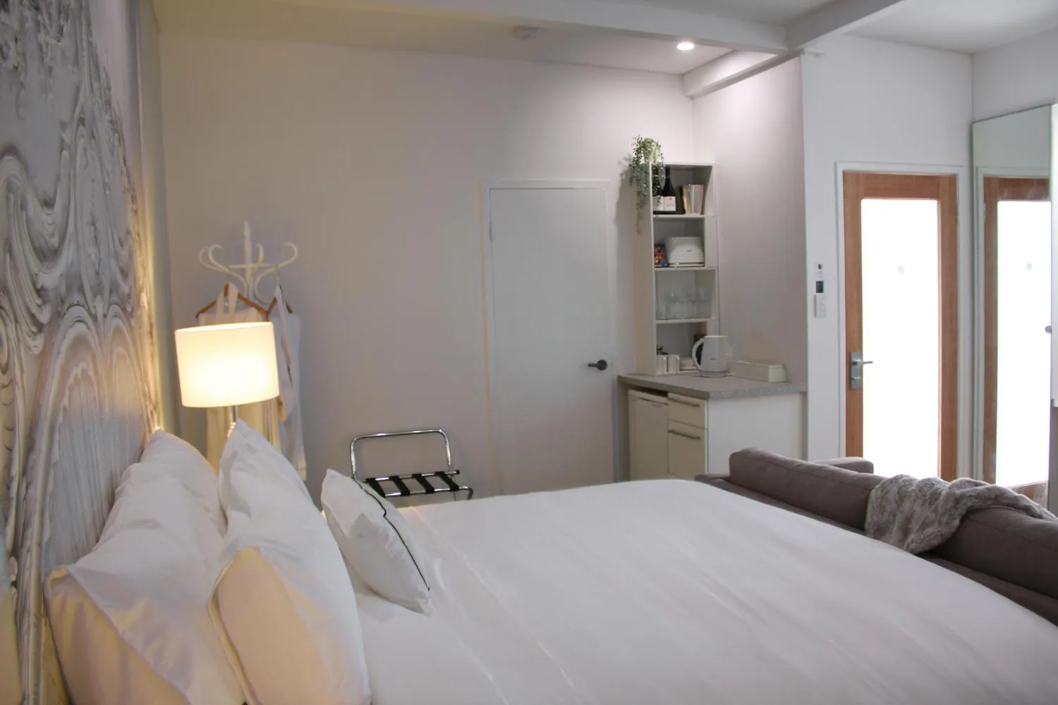 Kitchen or kitchenette, Bed in Haven on the Park