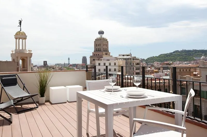 Balcony/Terrace in Rent Top Apartments Rambla Catalunya
