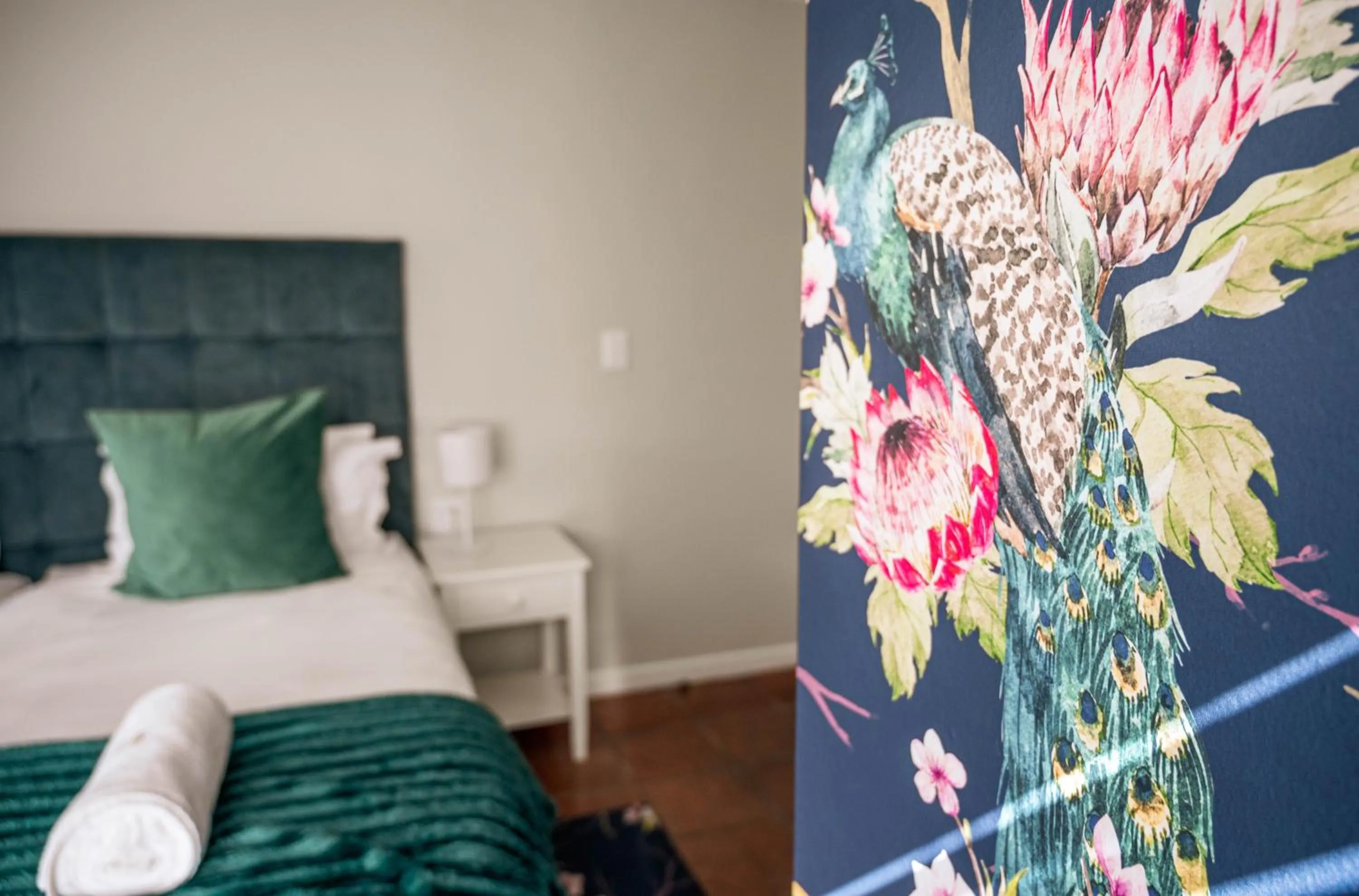 Bed in Rozenburg Guest House